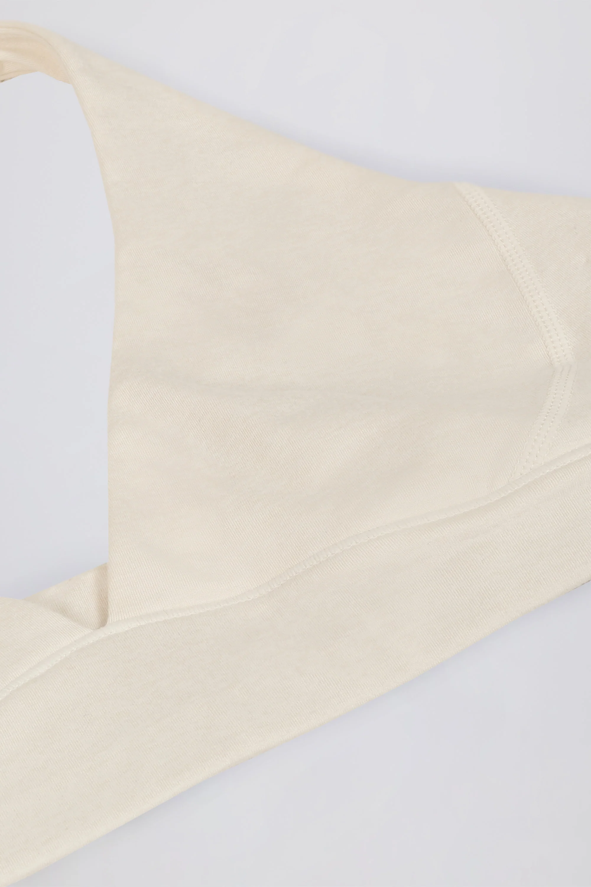 V-Neck Sports Bra in Ivory Marl