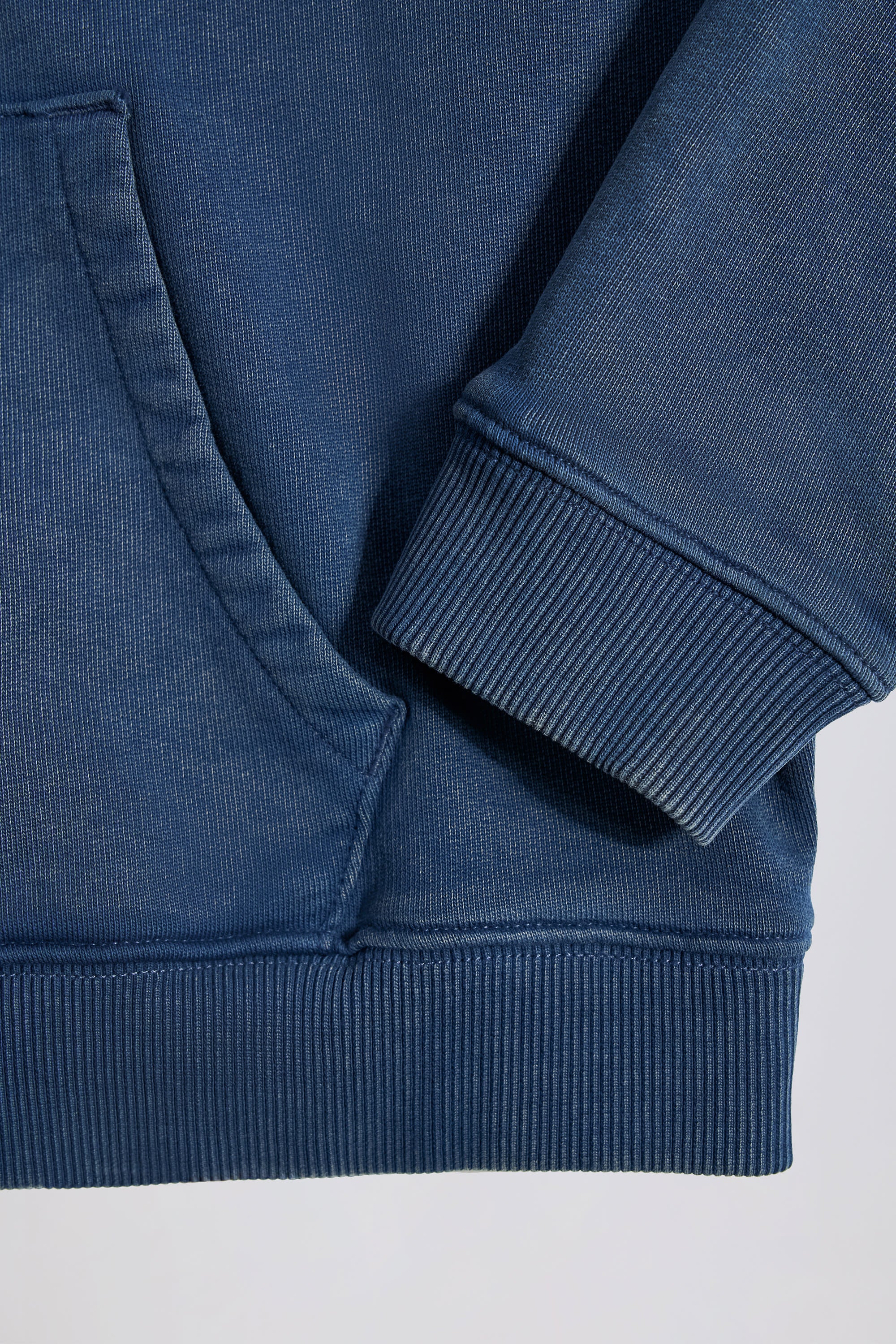 Acid Wash Oversized Hoodie in Blue