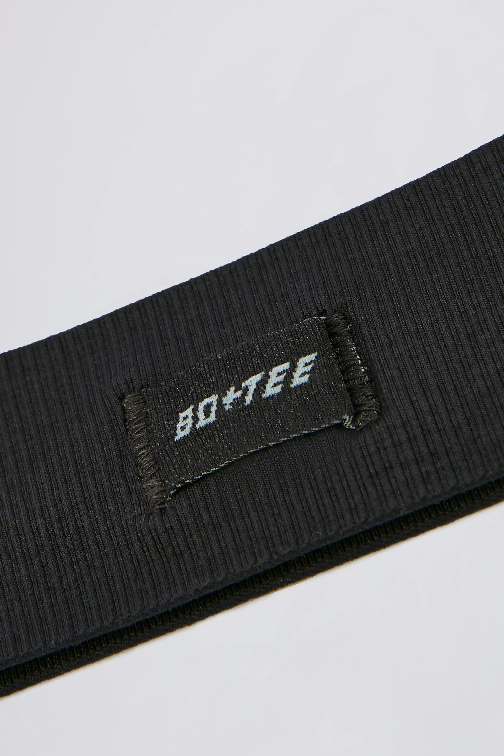 Define Luxe Ribbed Headband in Jet Black