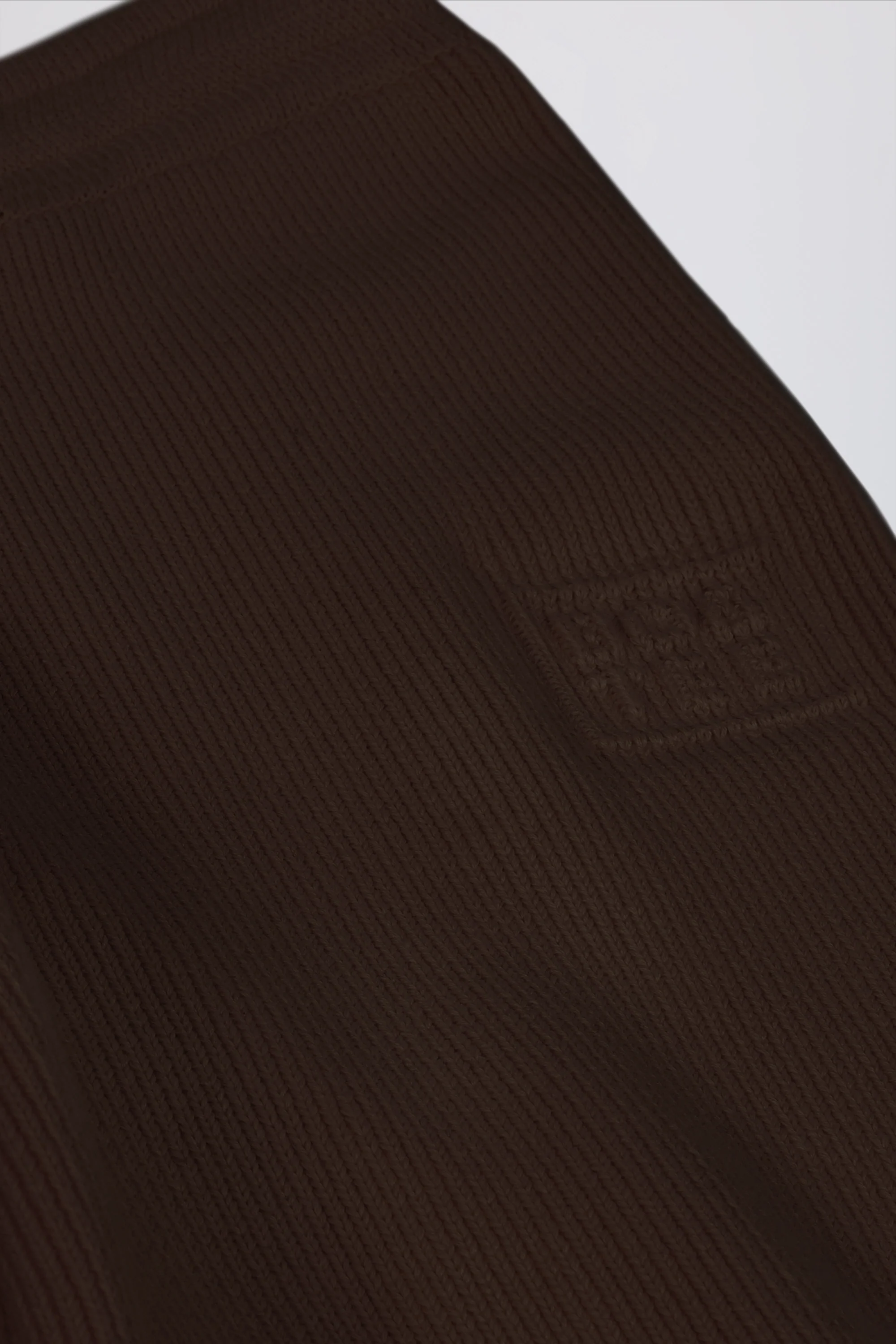 Ribbed-Knit Wide-Leg Joggers in Pecan