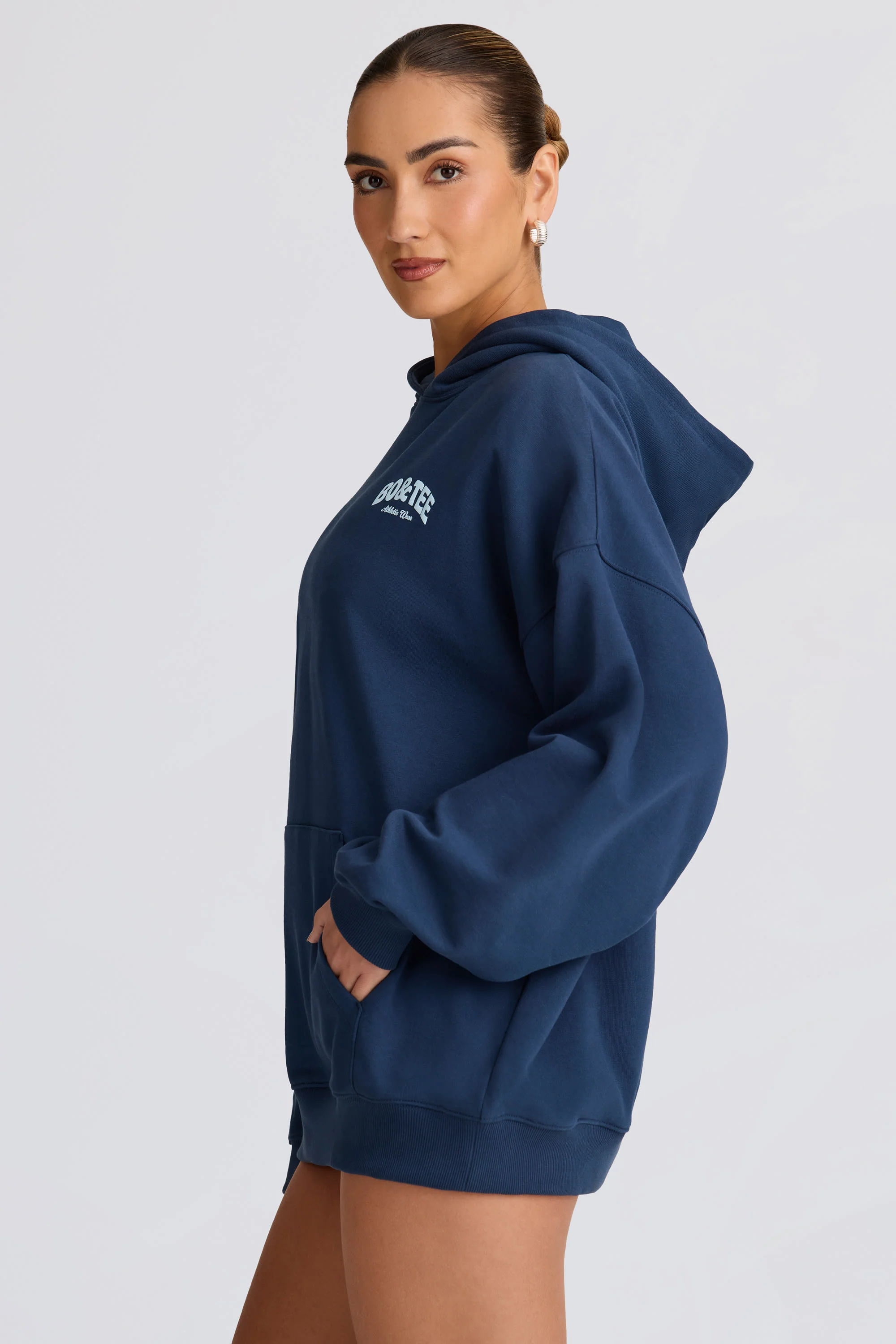 Oversized Hoodie in Dark Navy