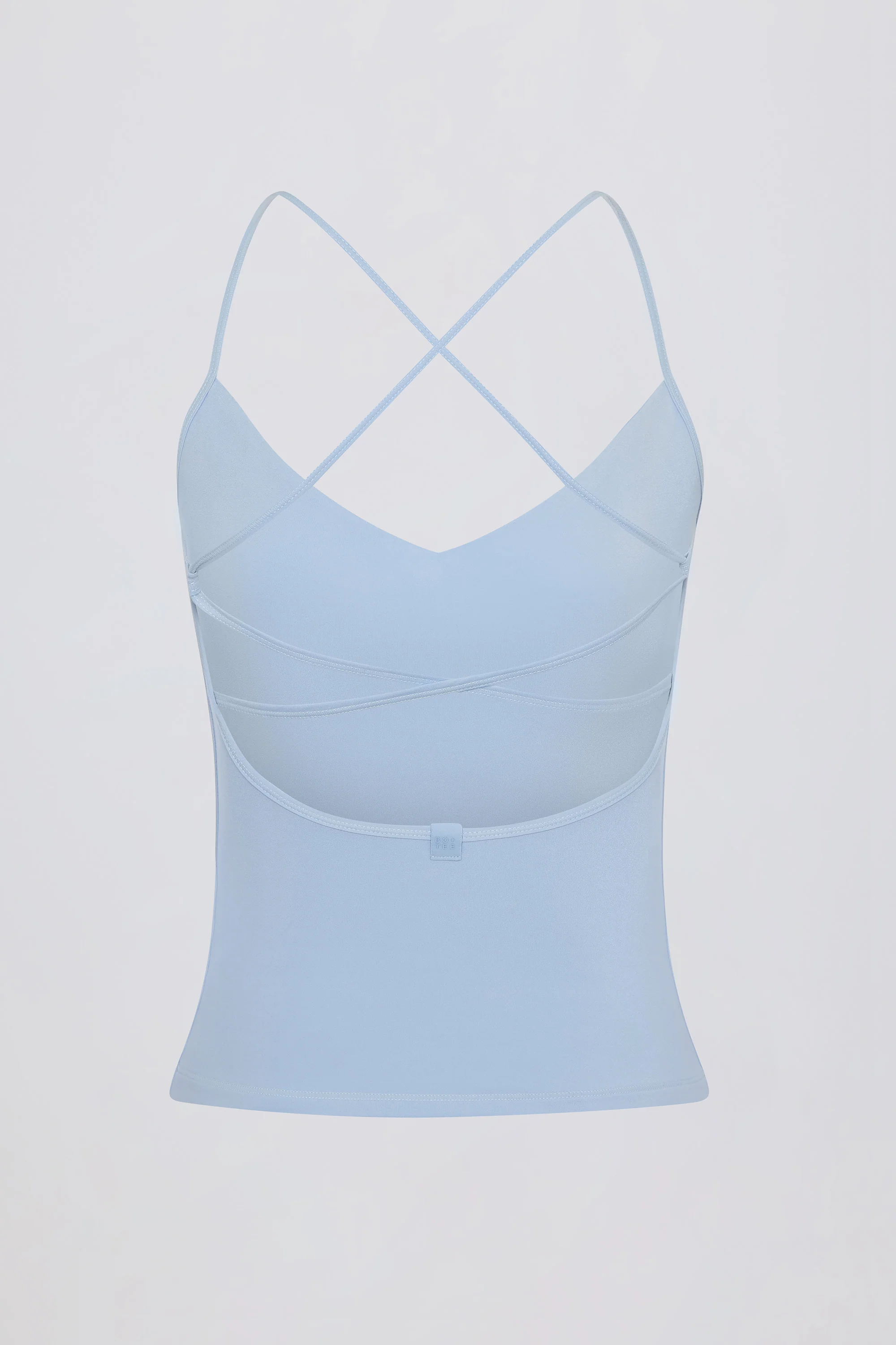 Cross-Back Tank Top in Sky