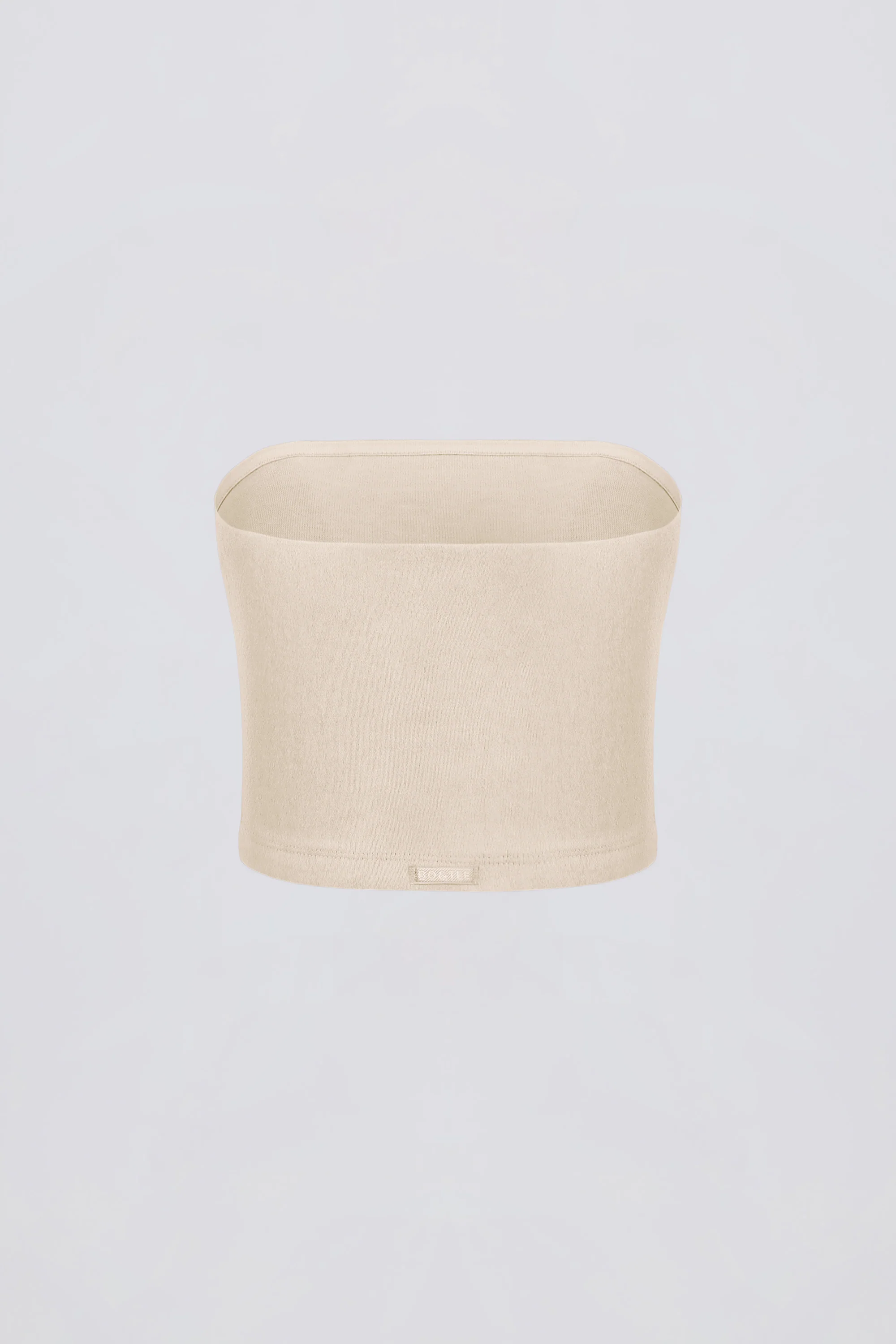 Brushed Jersey Bandeau Top in Ecru