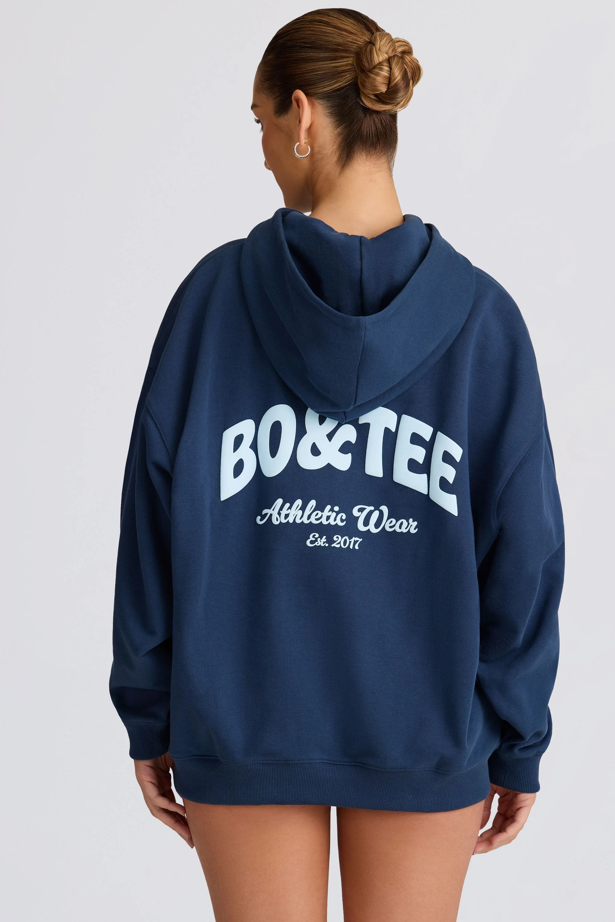Oversized Hoodie in Dark Navy