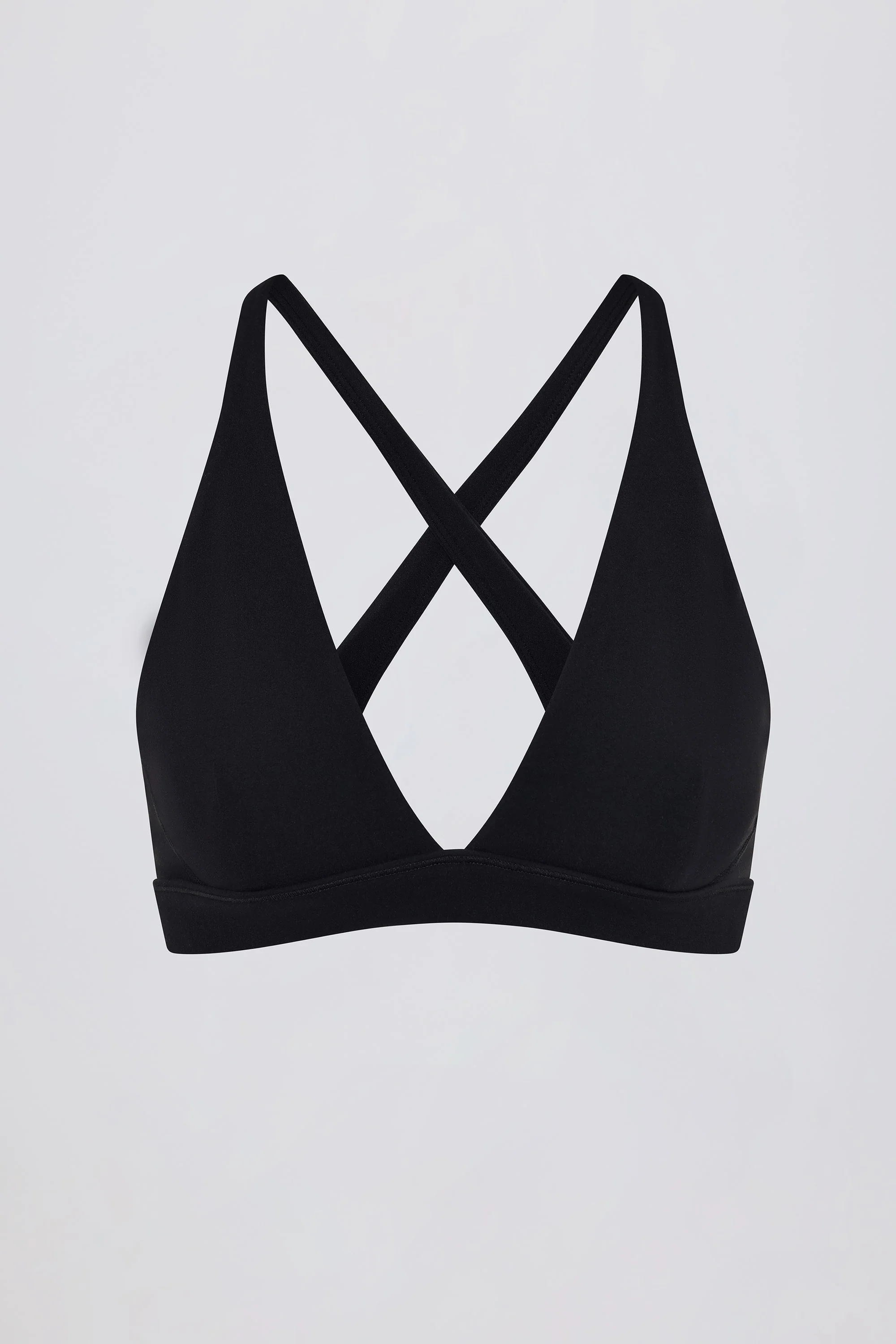 Soft Active Cross-Back Sports Bra in Black