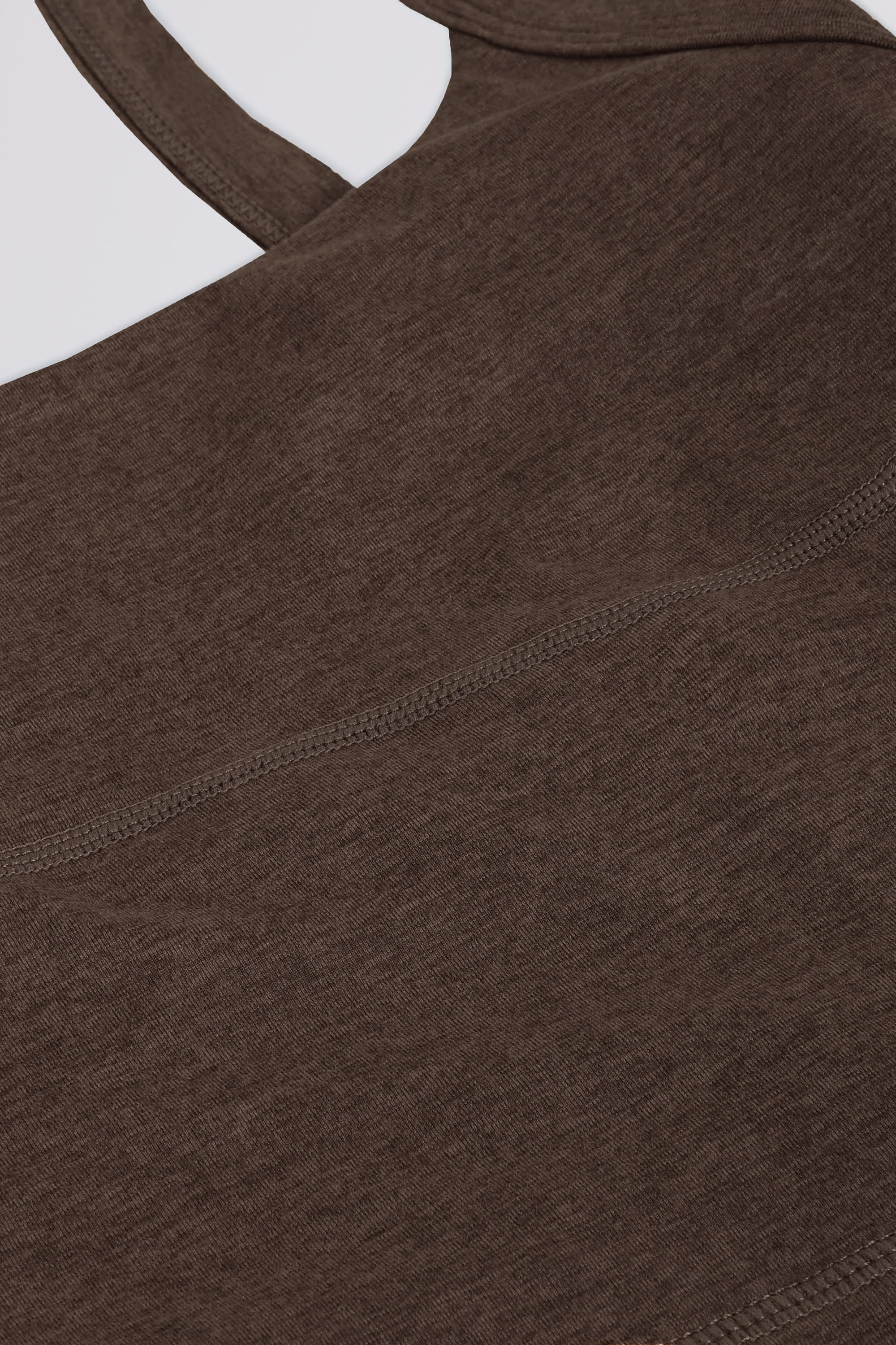 Cropped Tank Top in Pecan Marl