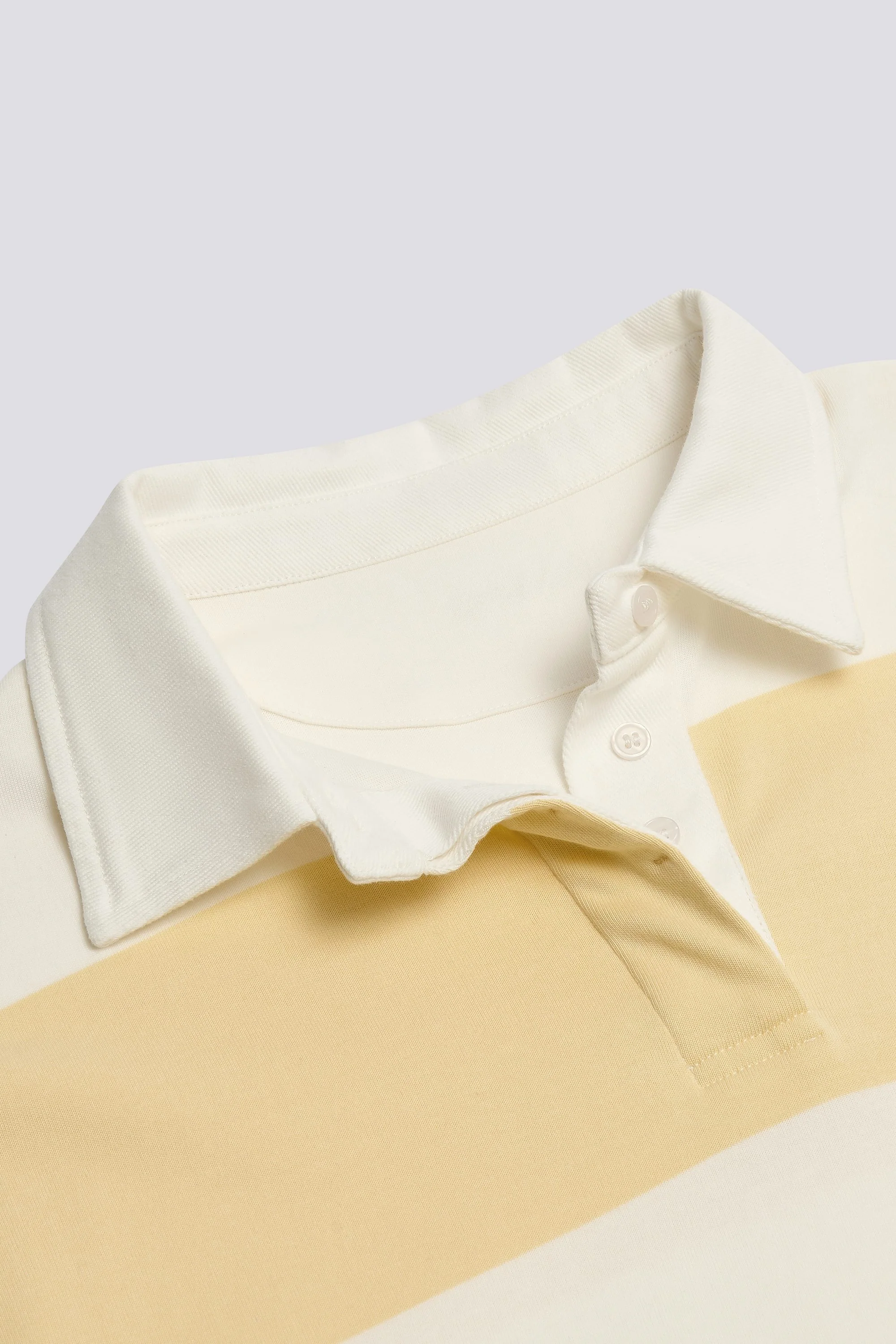 Striped Oversized Long-Sleeve T-Shirt in Lemon