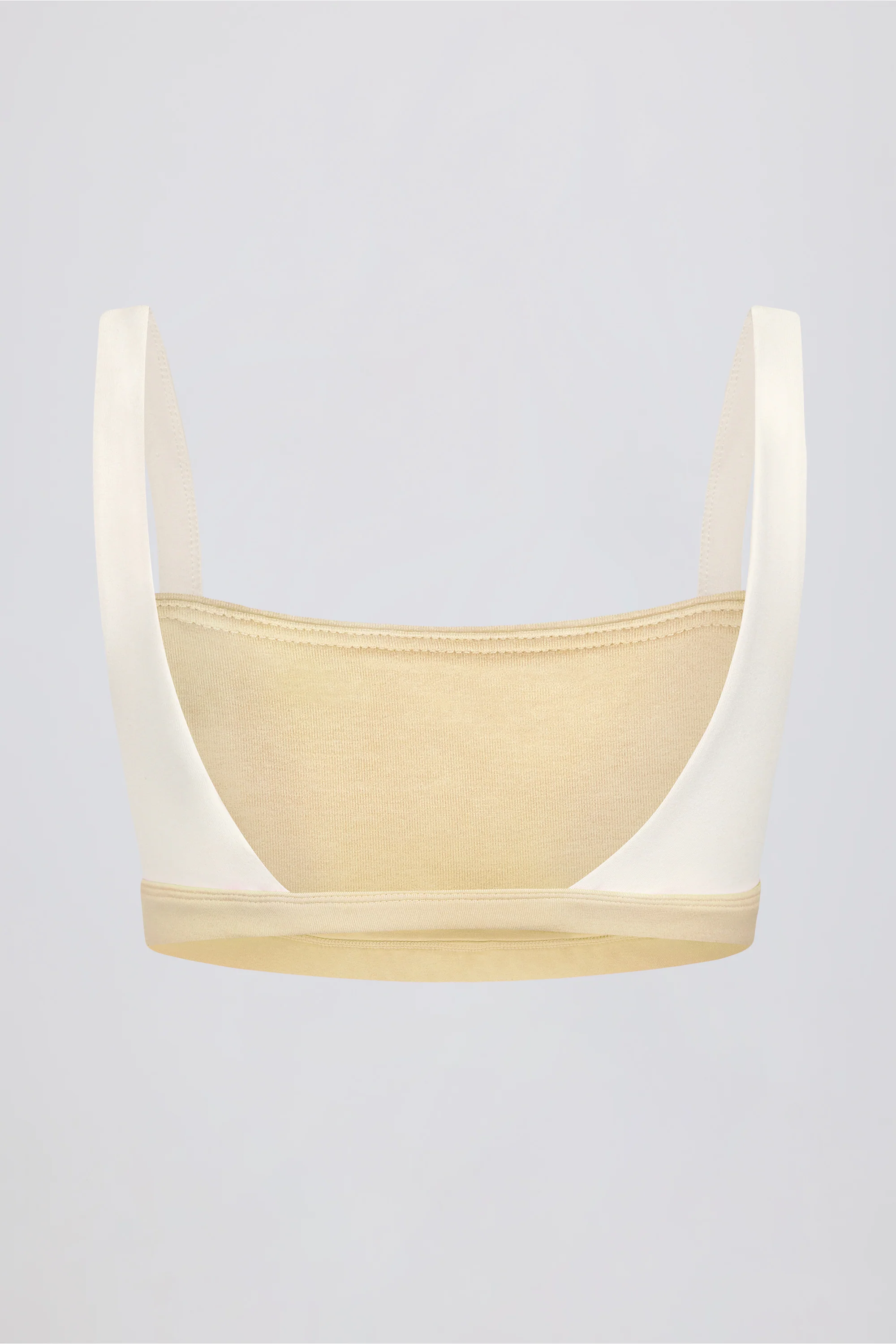 Contrast Sports Bra in Lemon Marl