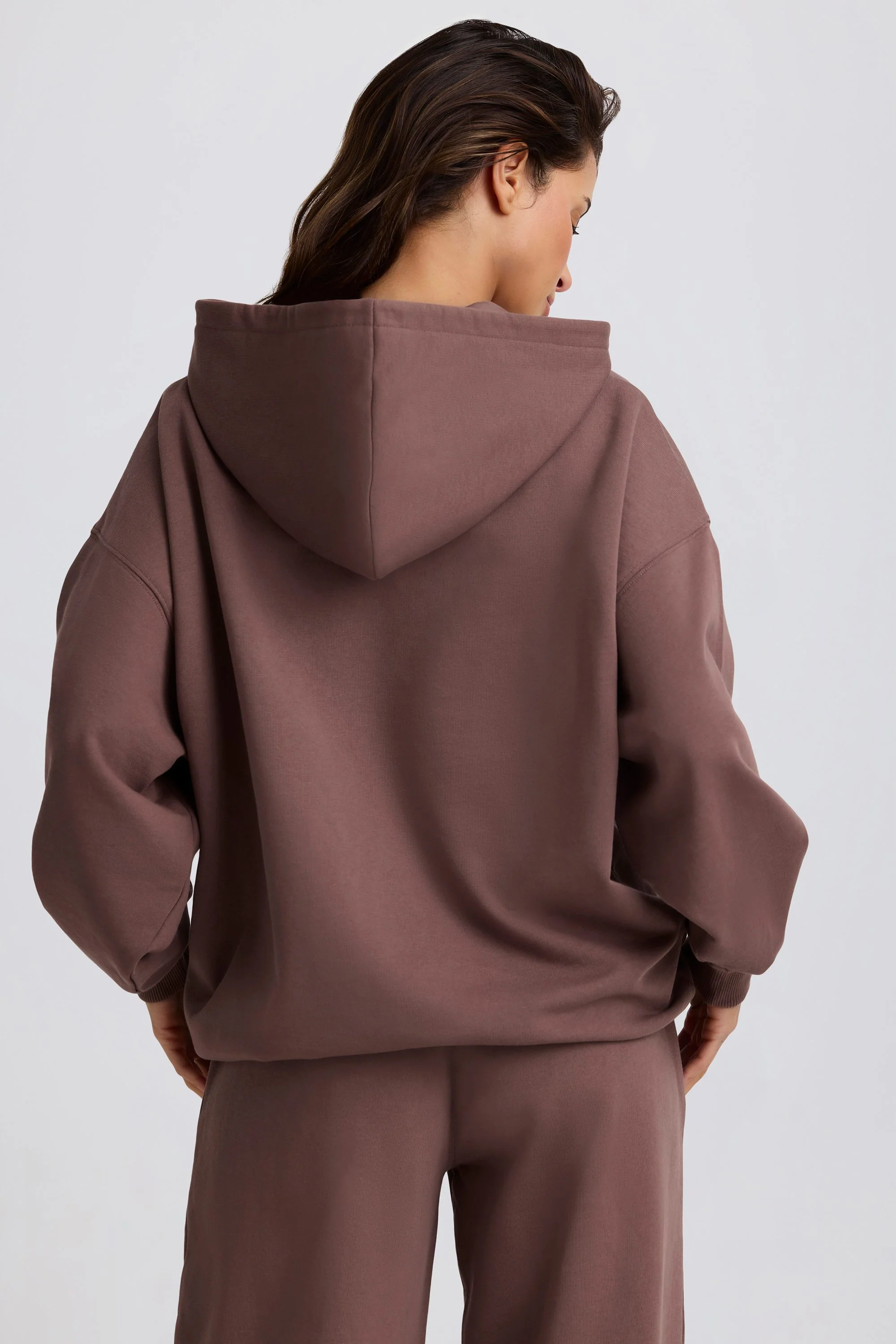 Oversized Hoodie in Mocha