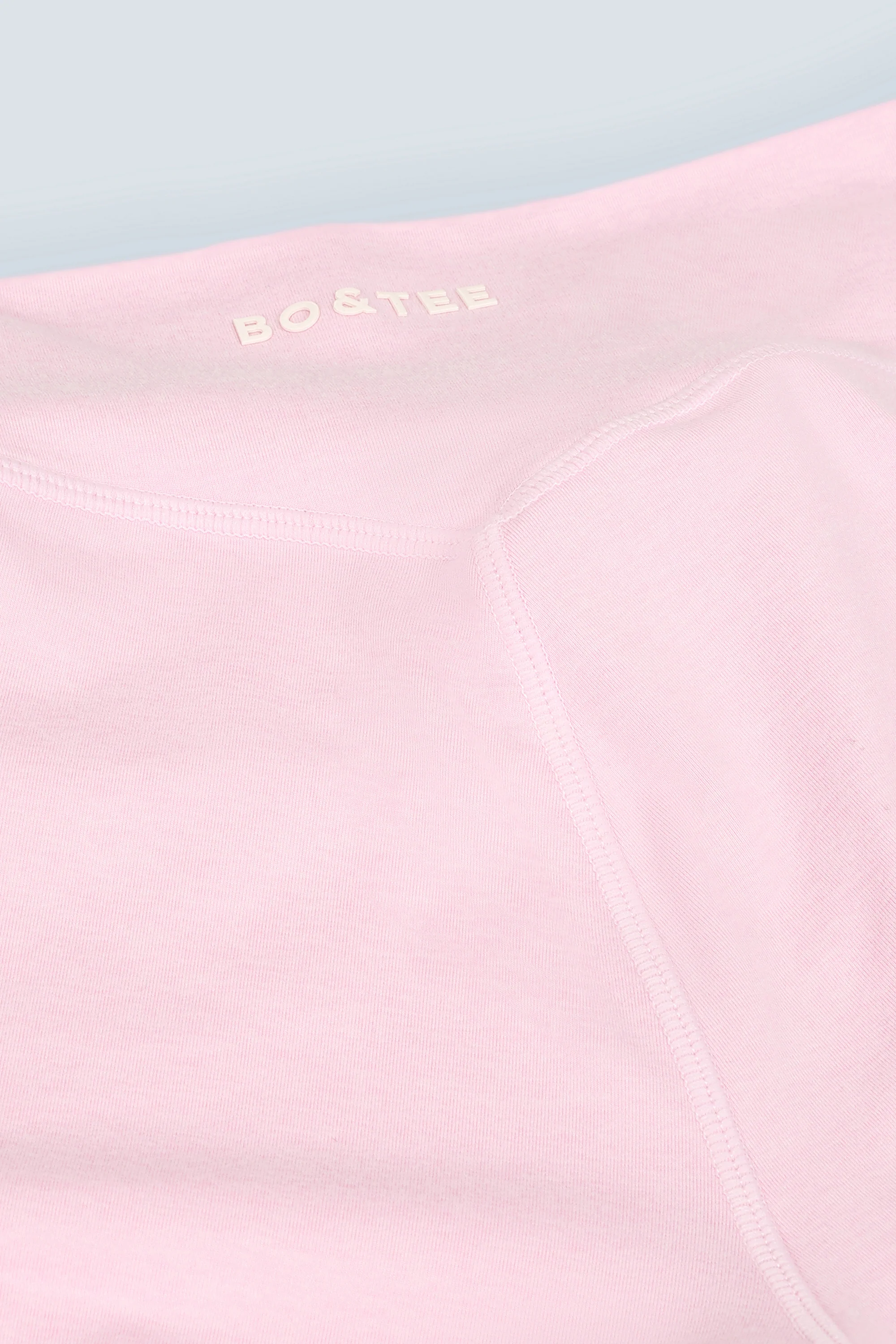 Ruched Flared Trousers in Pink Marl