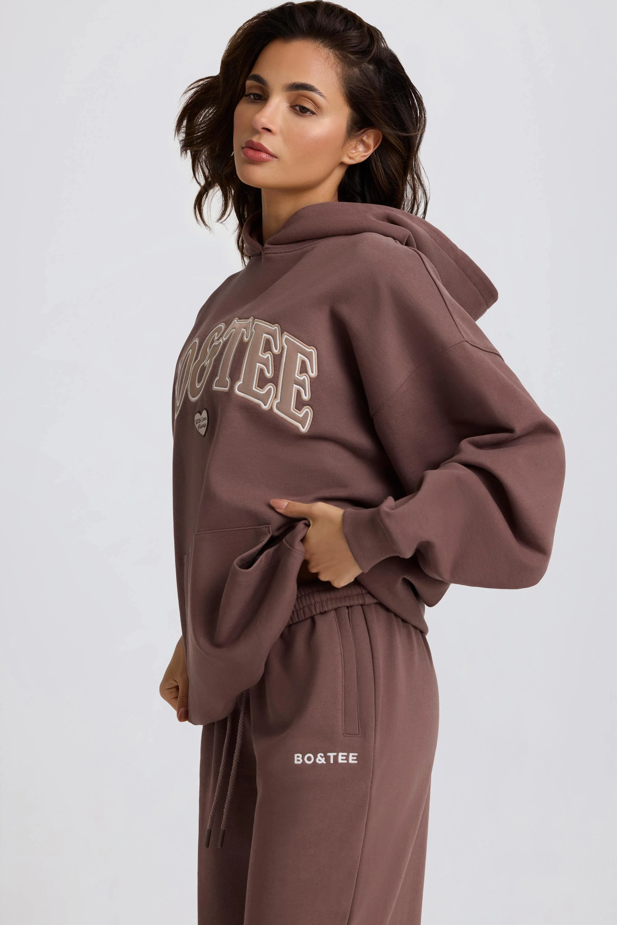 Oversized Hoodie in Mocha