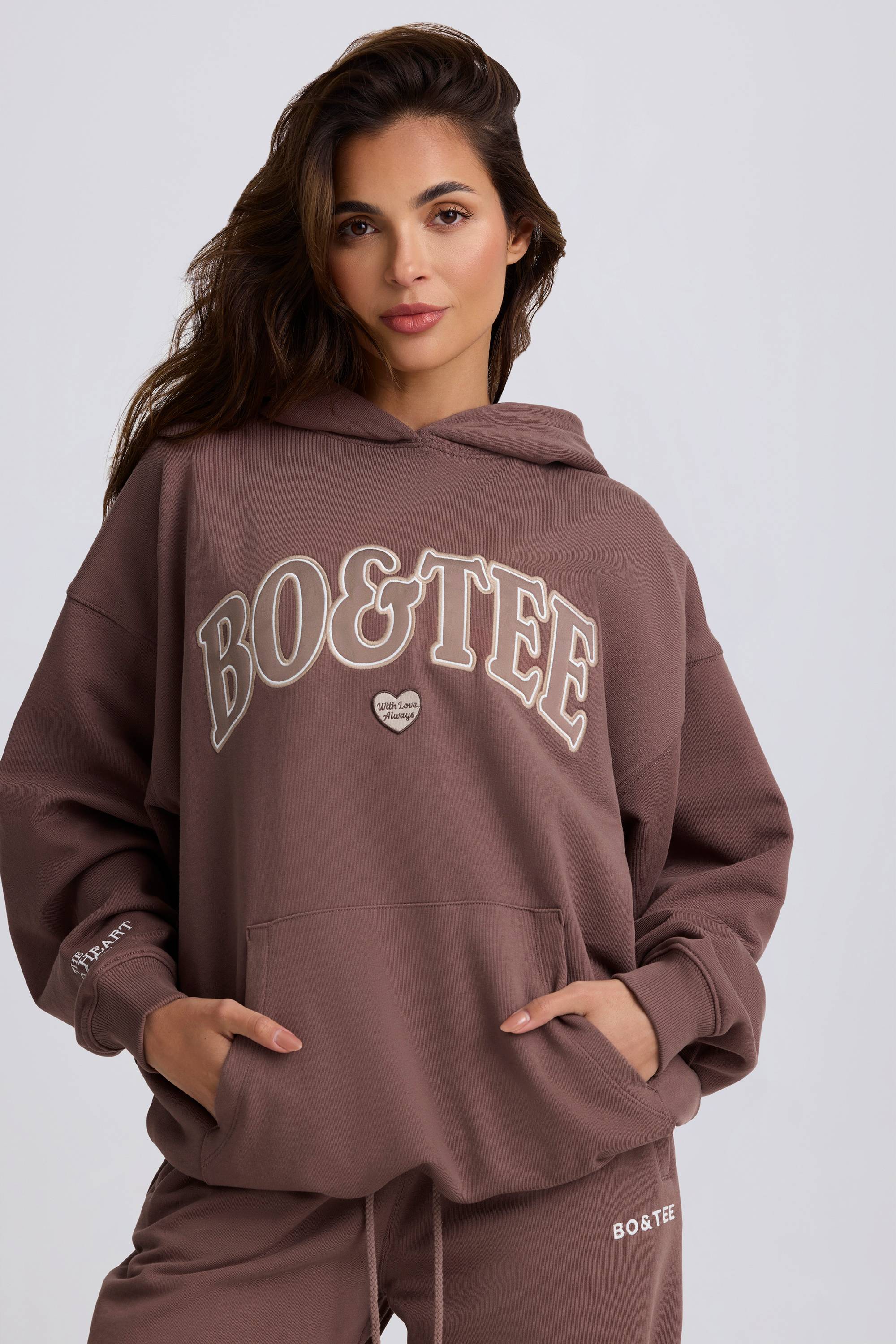 Oversized Hoodie in Mocha