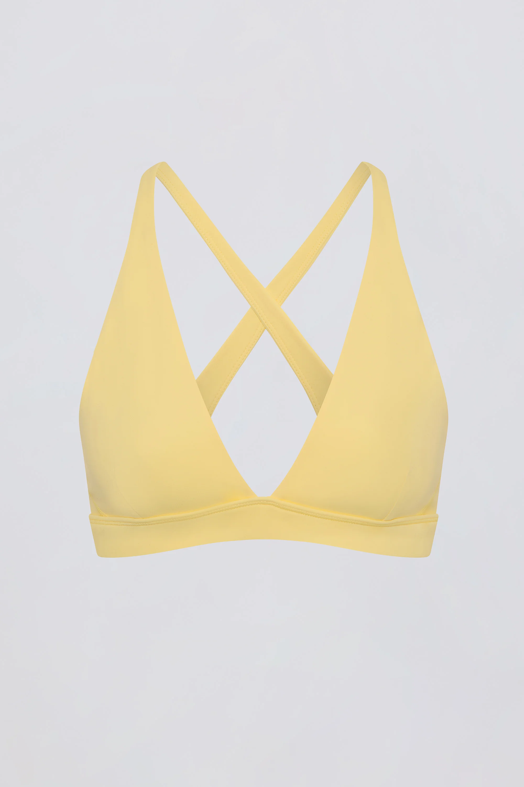 Soft Active Cross-Back Sports Bra in Lemon