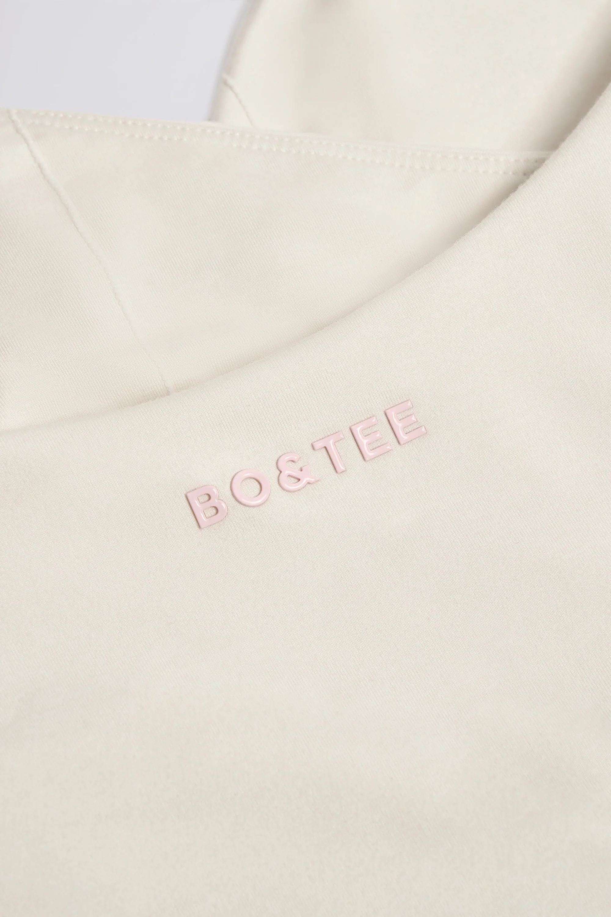 Wrap Halterneck Tank Top in Ivory Marl