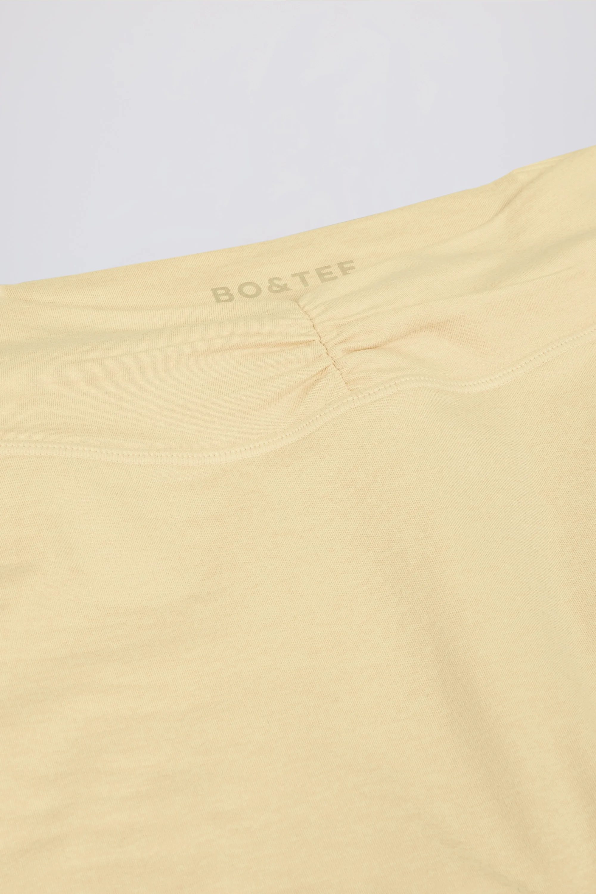 Ruched Mid-Rise Leggings in Lemon Marl