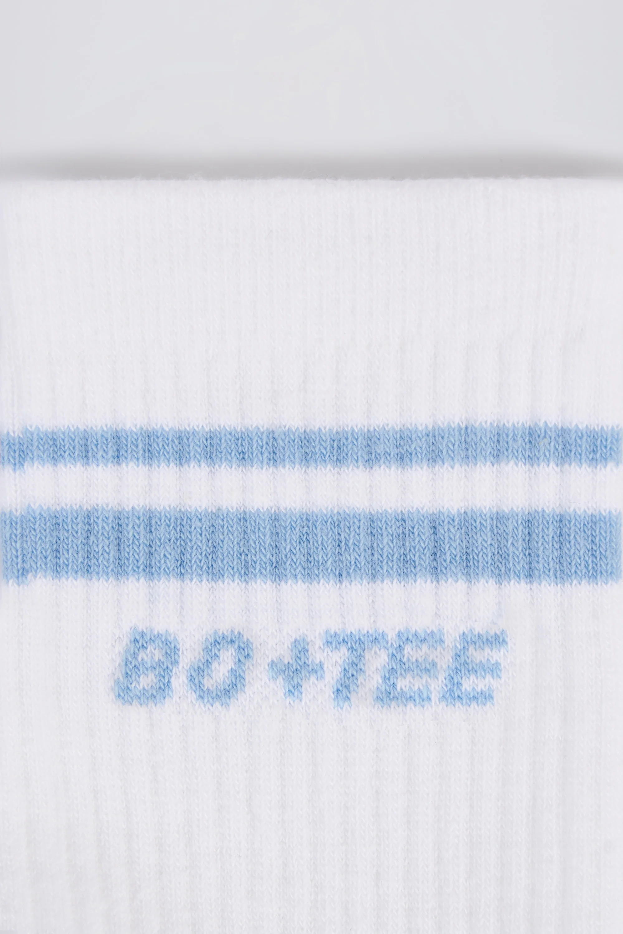 Ribbed Crew Sock Bundle in White