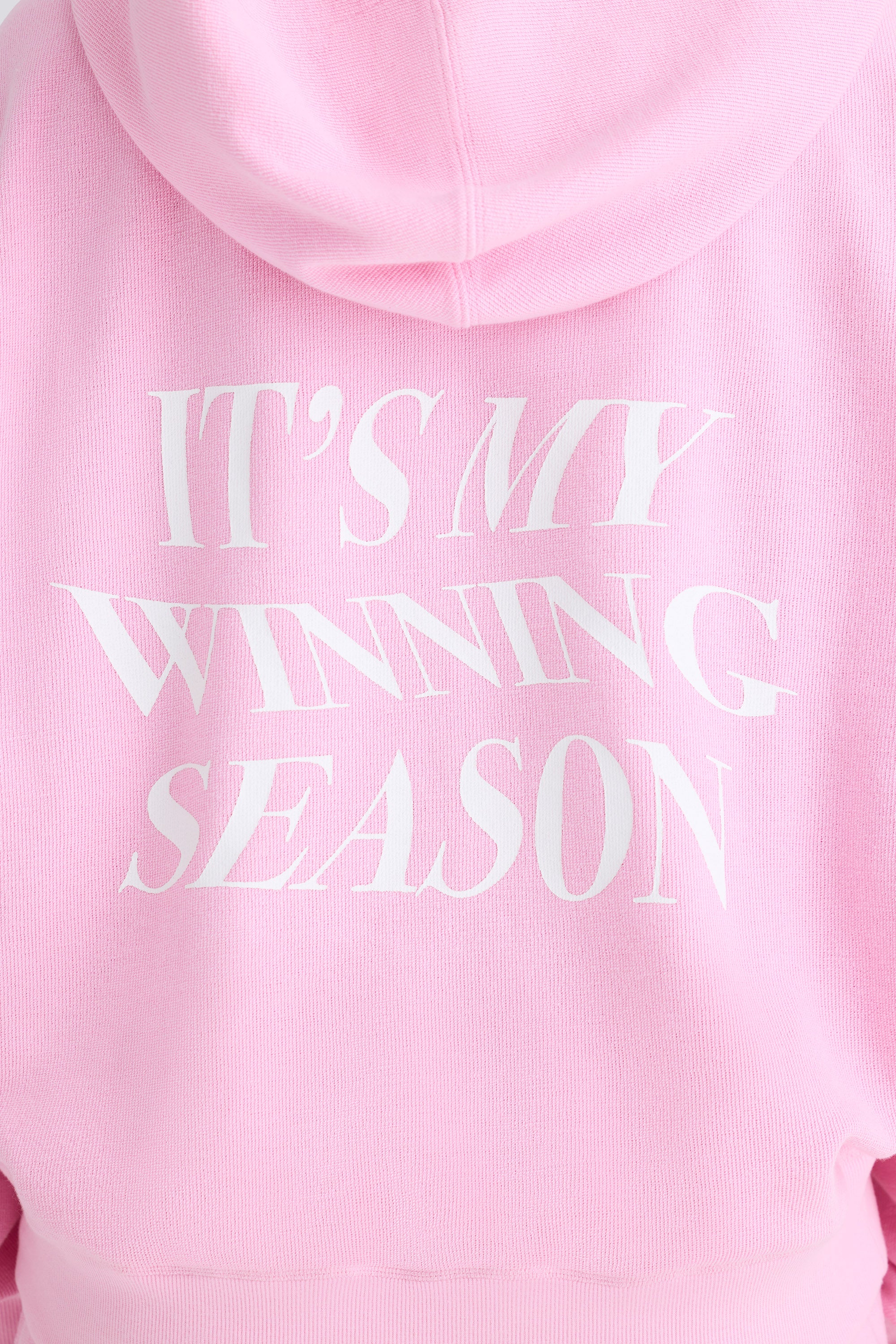 Graphic-Print Hoodie in Bubblegum Pink
