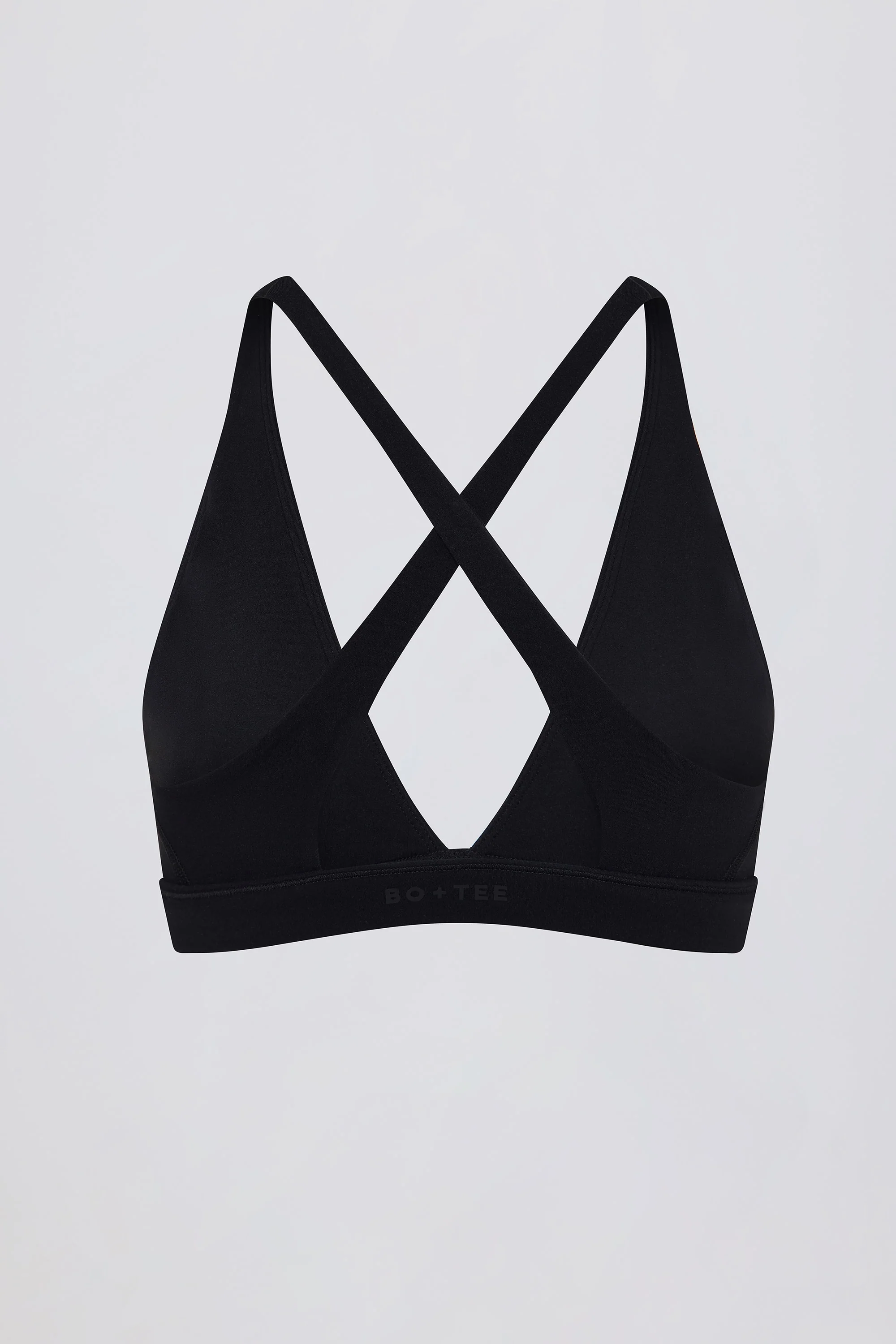 Soft Active Cross-Back Sports Bra in Black