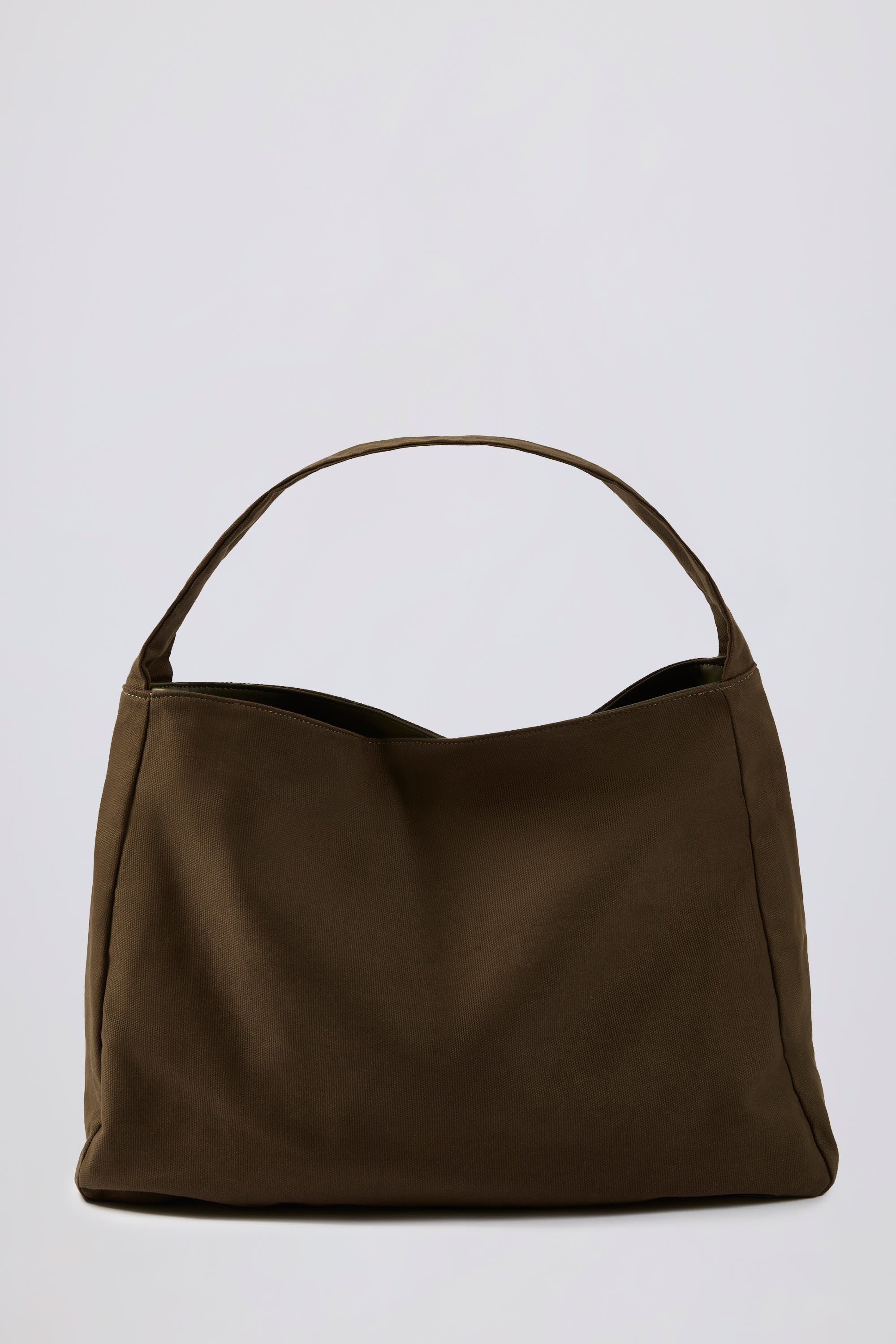 Sporty Oversized Tote Bag in Espresso