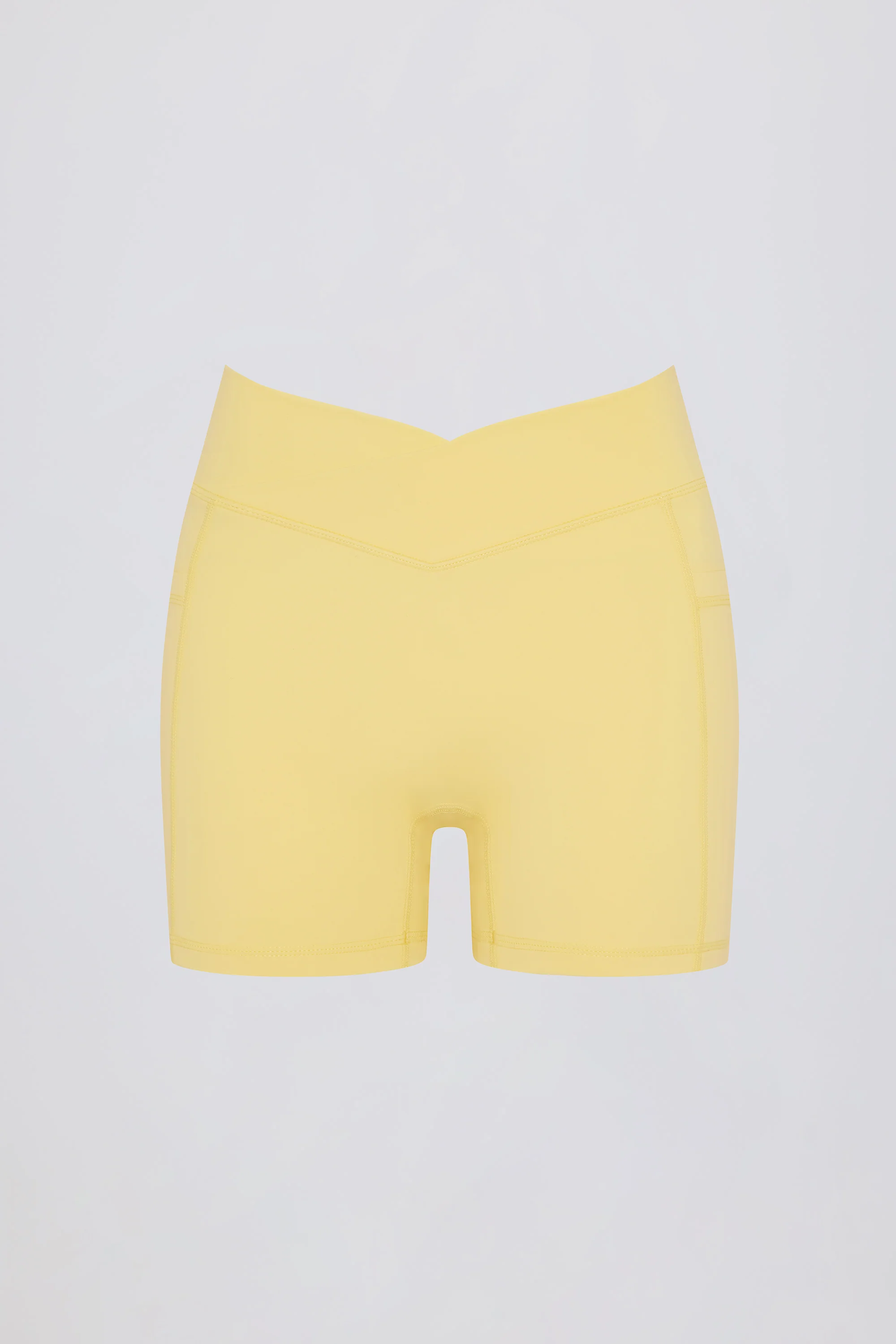 Soft Active Crossover Pocket Shorts in Lemon
