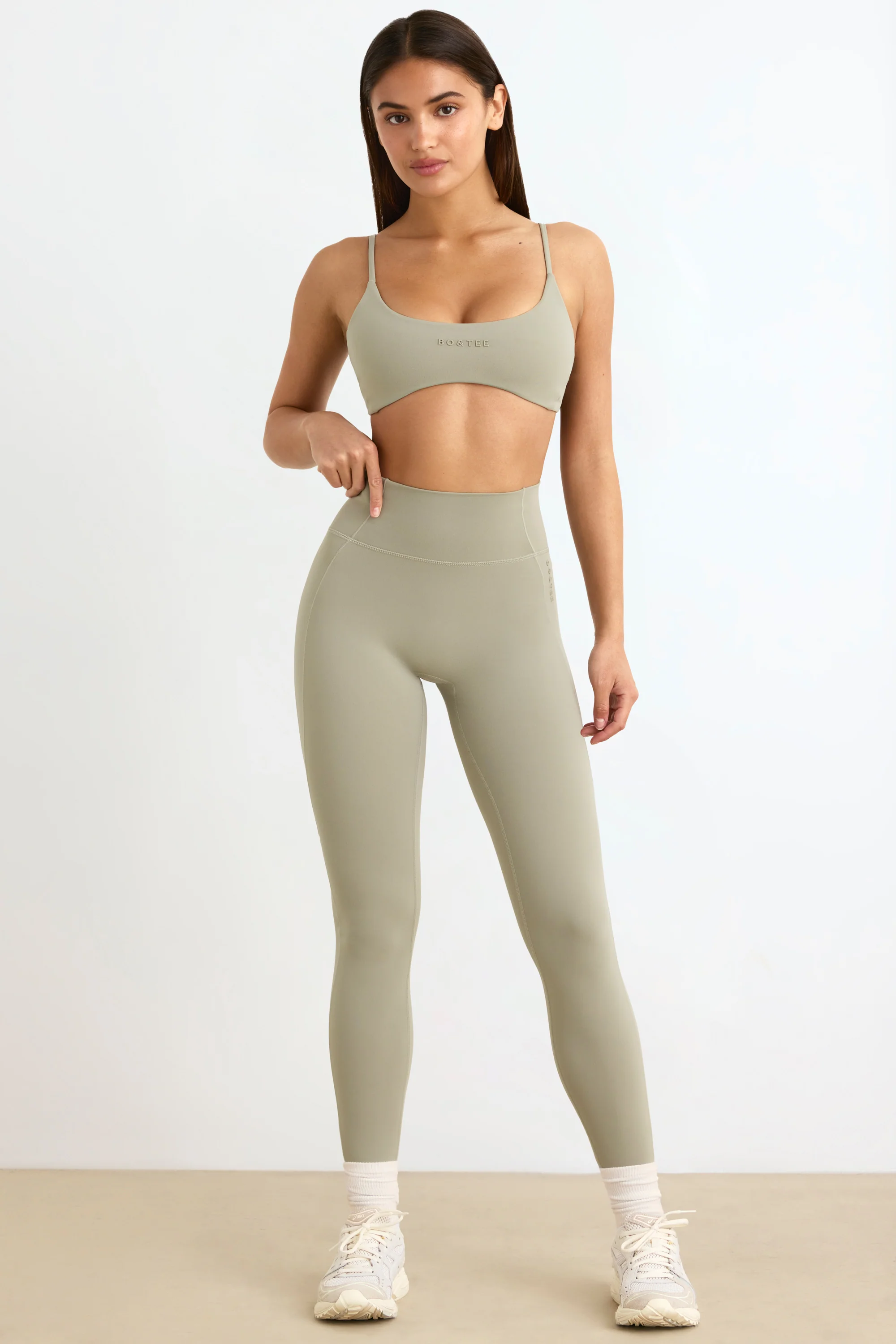 Soft Active Leggings in Mineral