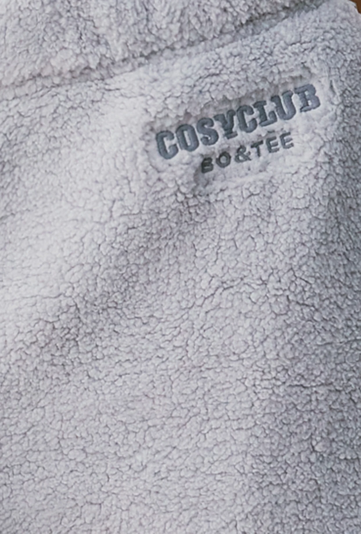 Fleece Wide Leg Joggers in Fog