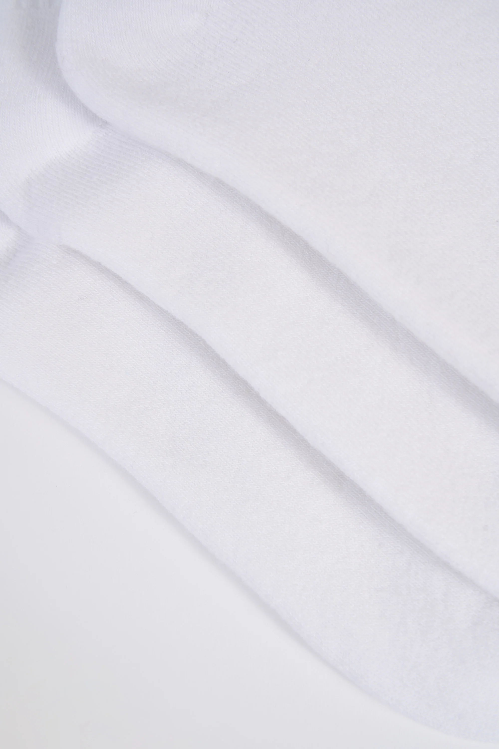 Ribbed Crew Sock Bundle in White