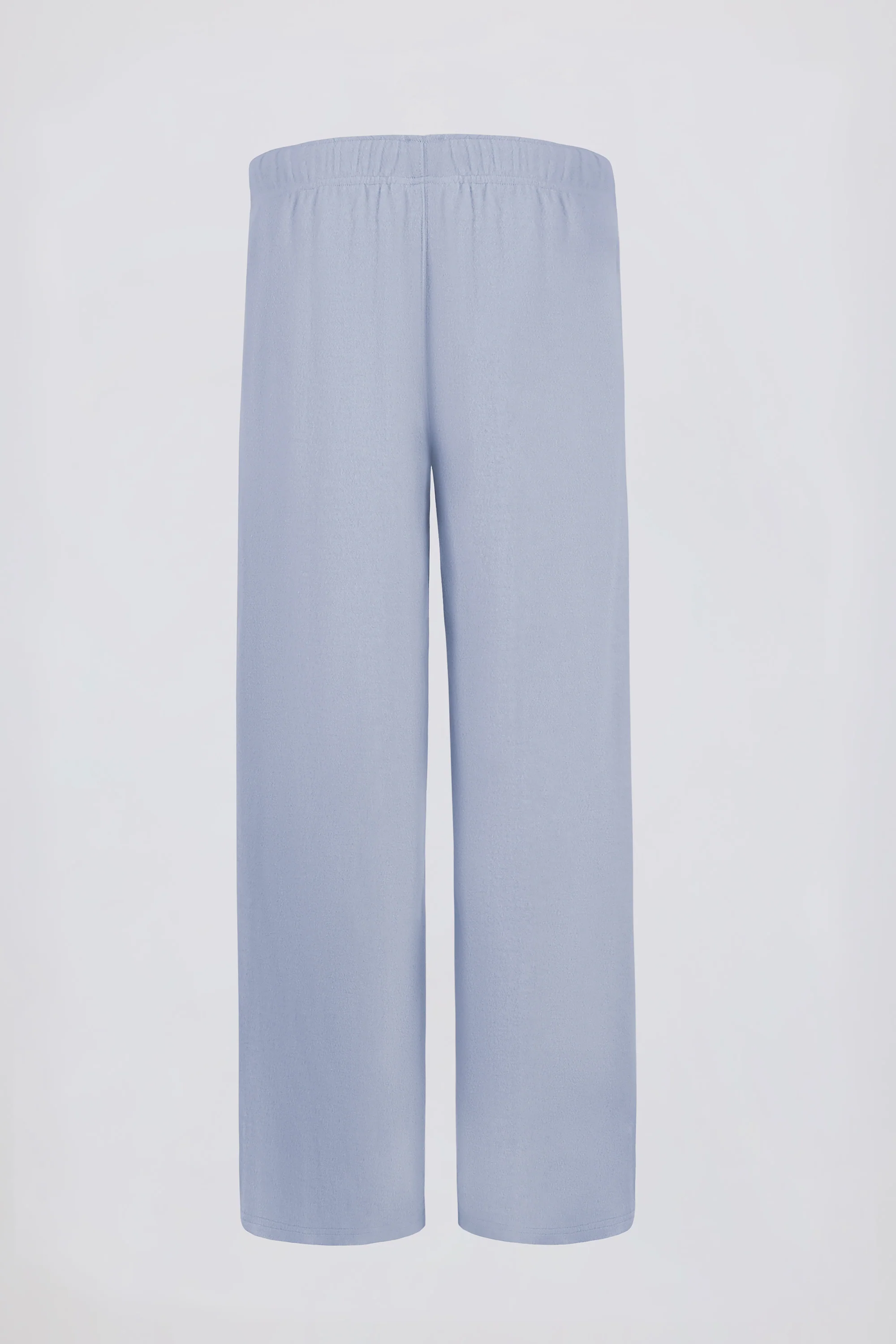 Petite Brushed Jersey Wide-Leg Joggers in Soft Blue