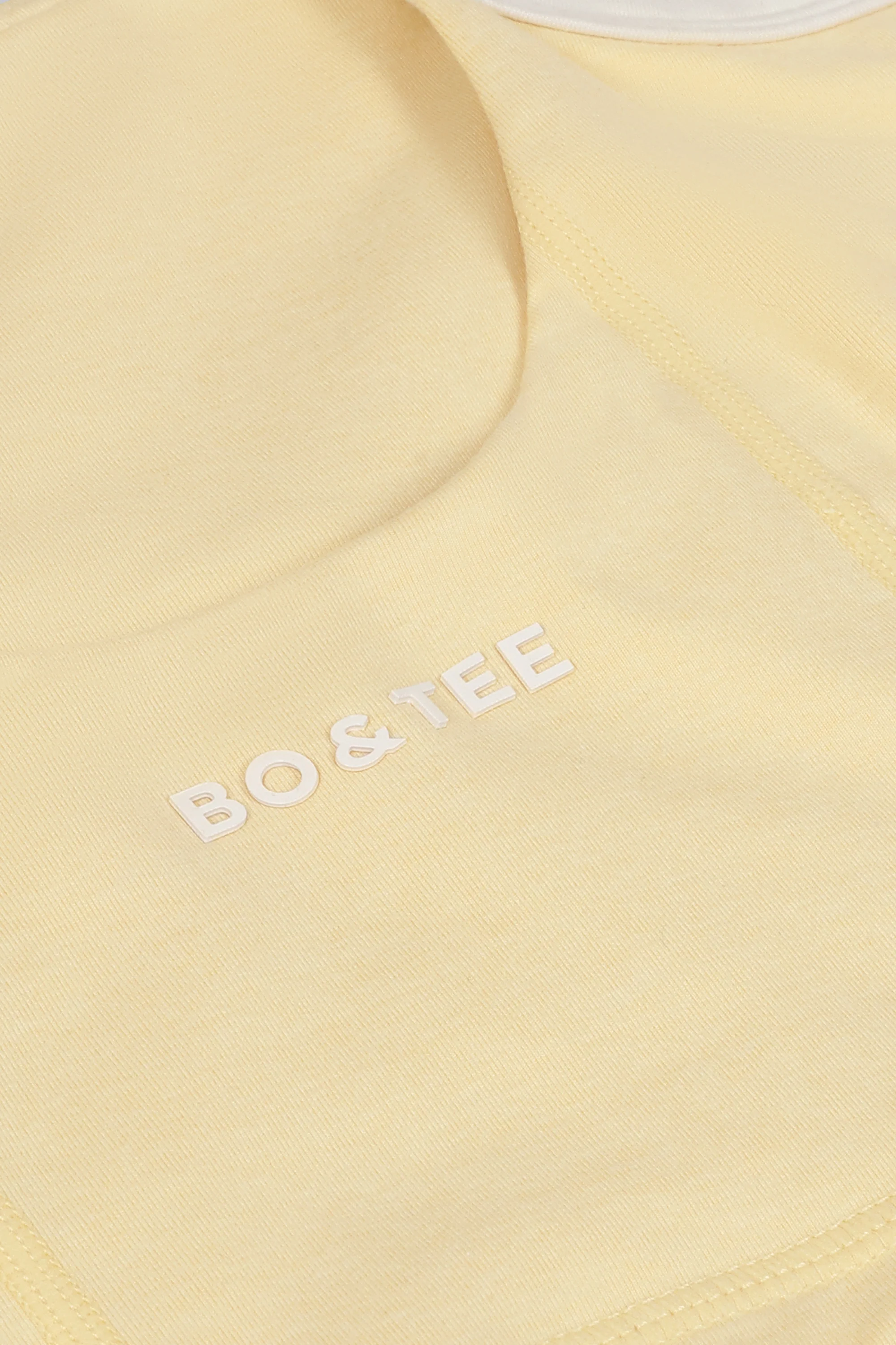 Cropped Tank Top in Lemon Marl