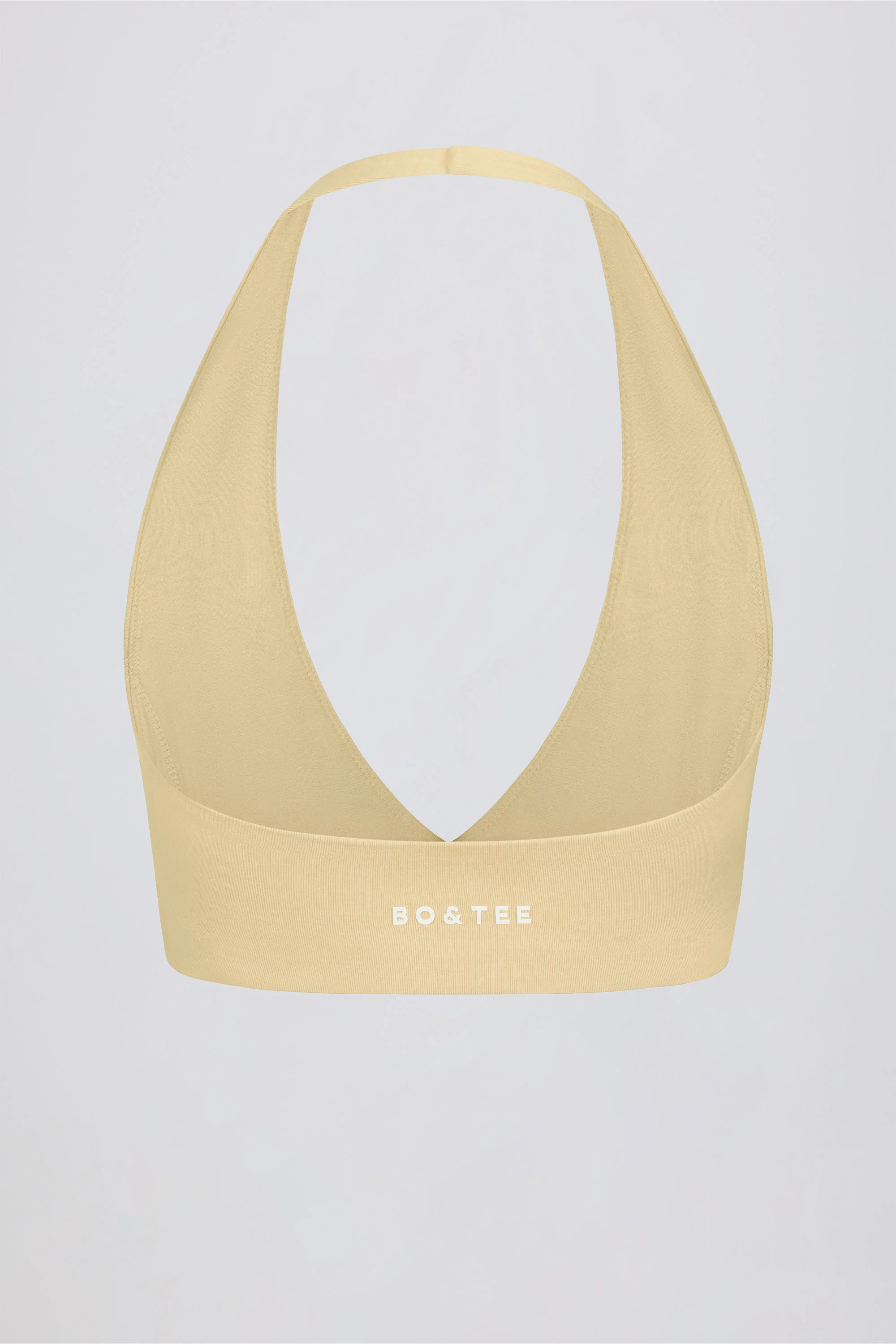 V-Neck Sports Bra in Lemon Marl
