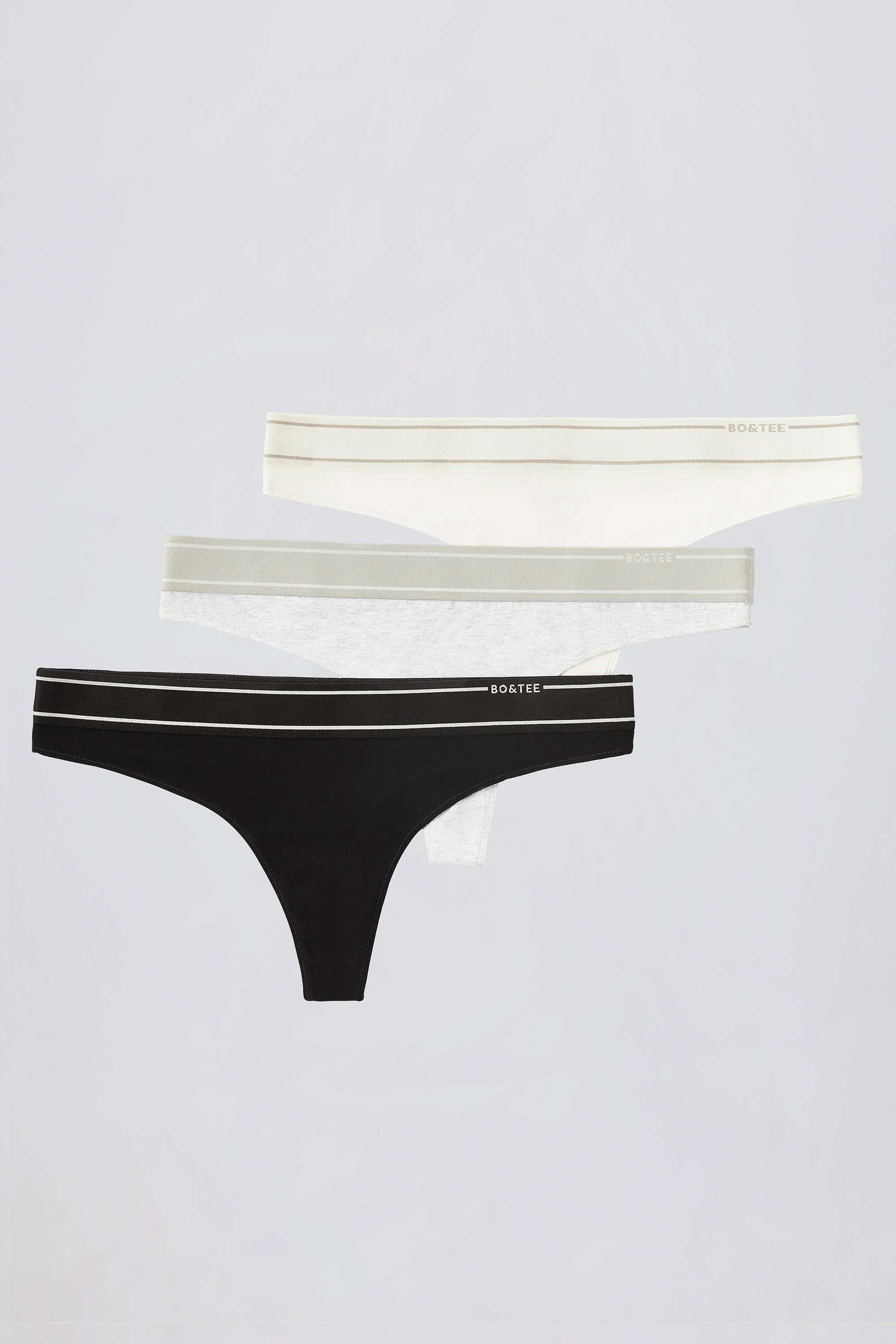 High-Waist Thong Bundle in Multi