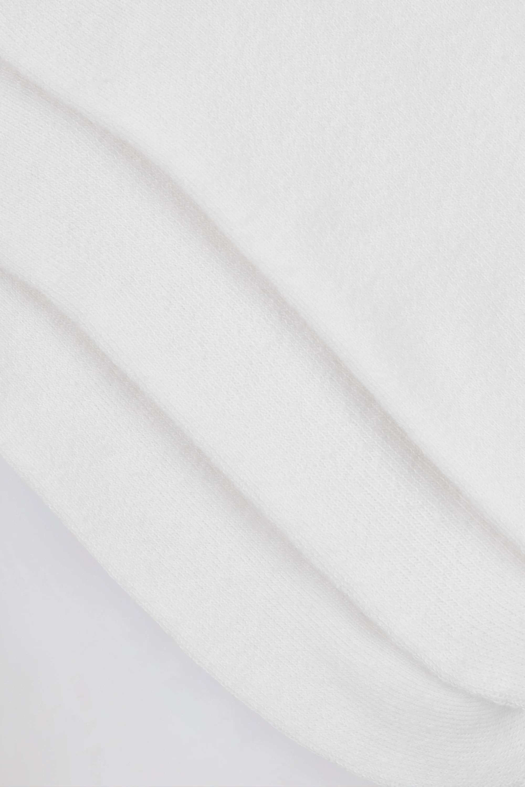 Ribbed Crew Sock Bundle in White