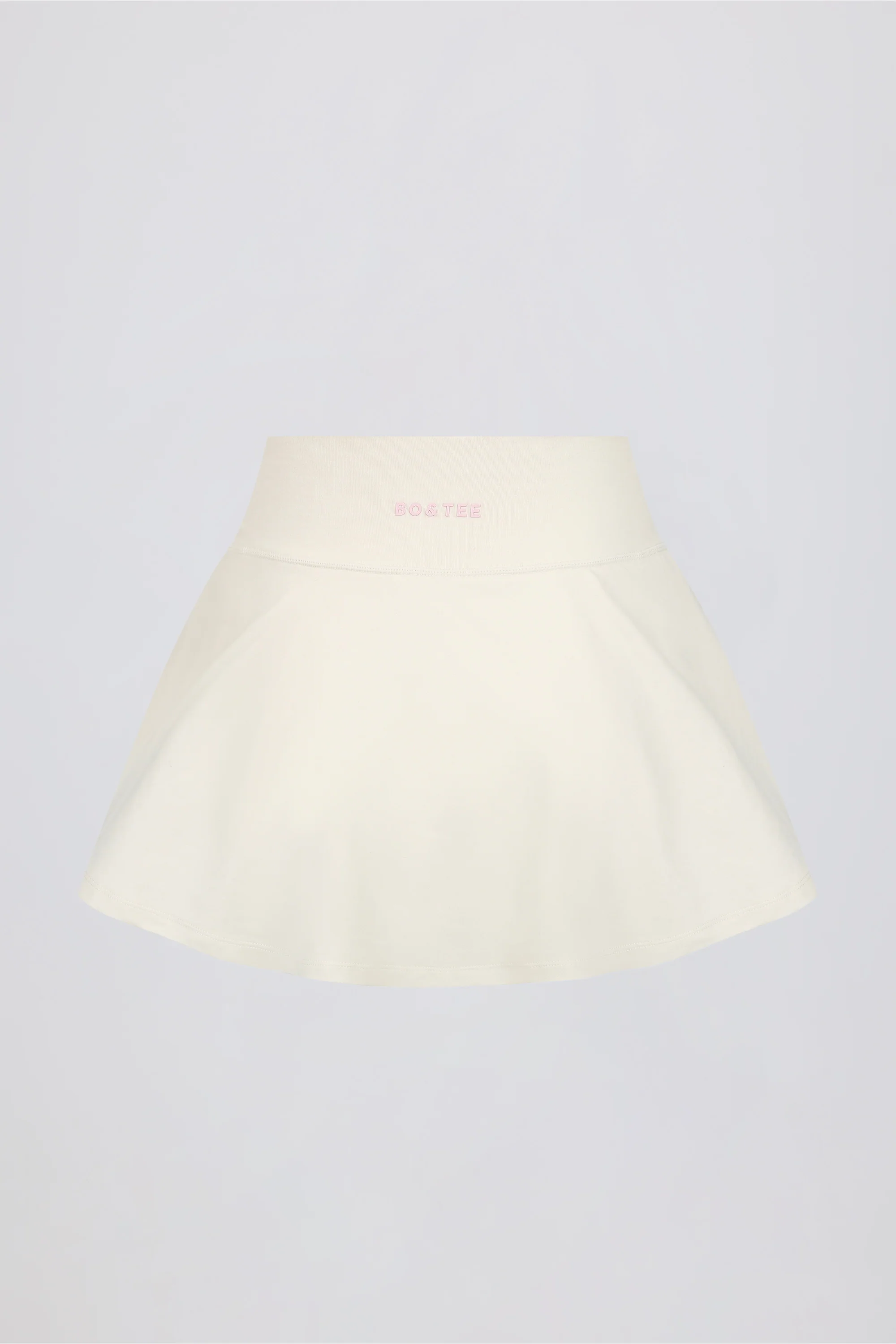 Crossover Mini Skort in Ivory Marl