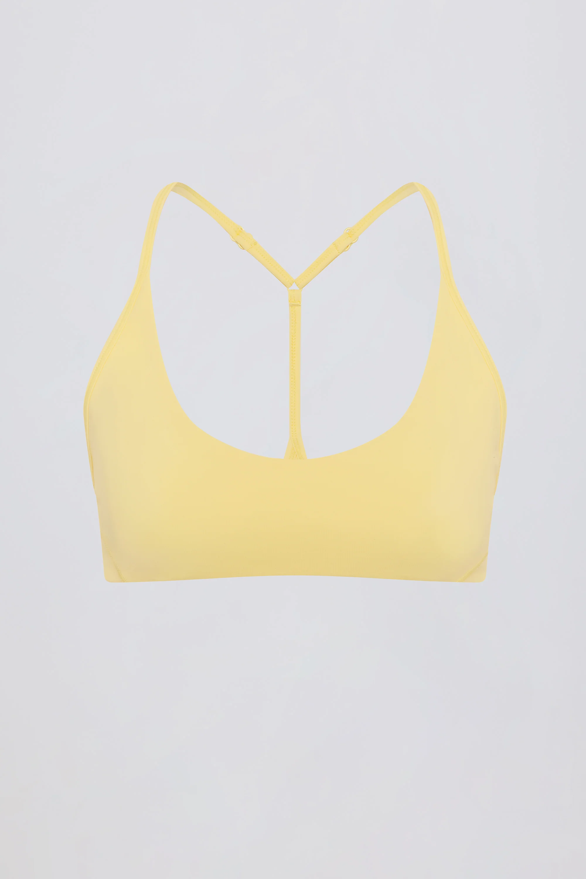Soft Active Racerback Sports Bra in Lemon