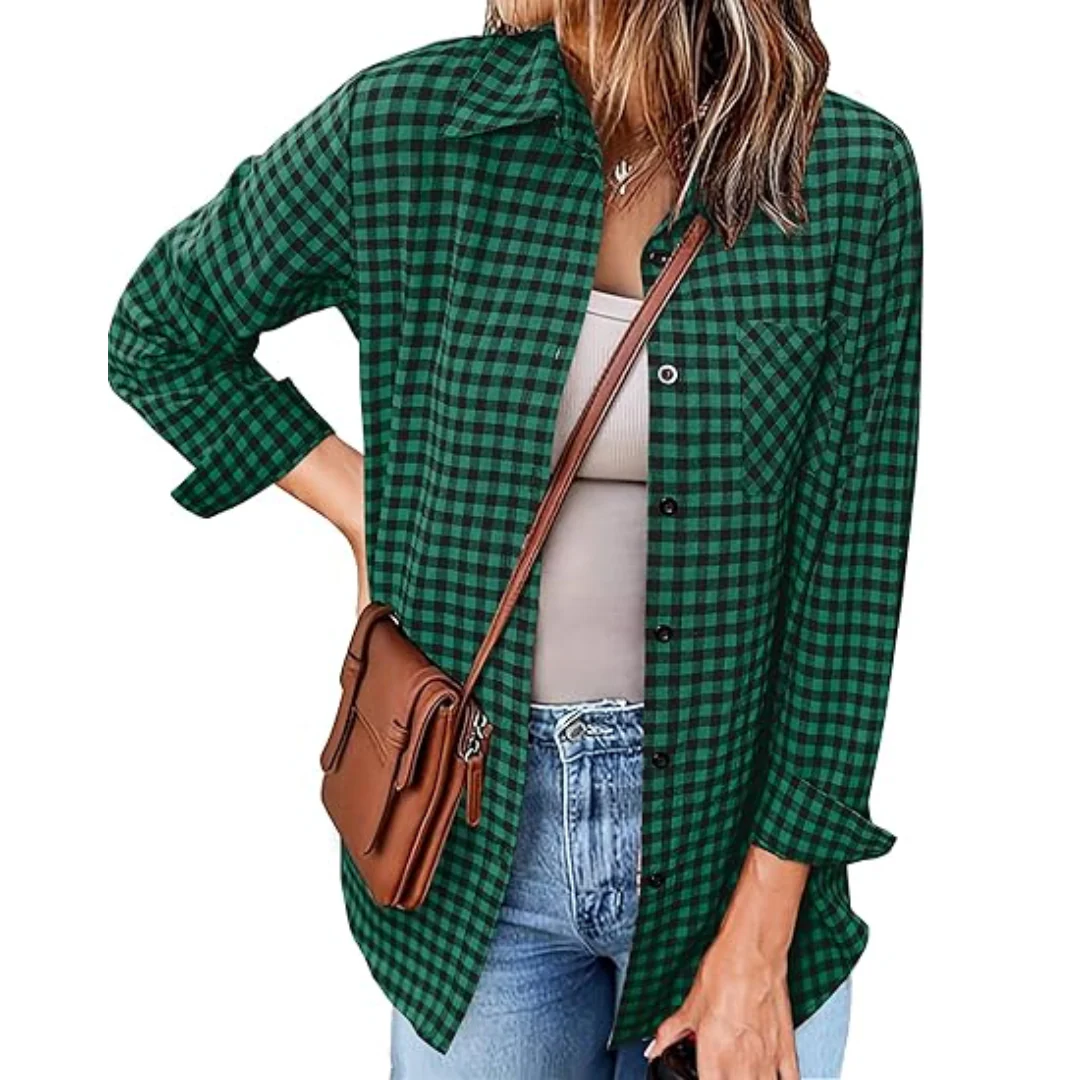 The Shining Wendy Torrance Costume Long Sleeve Green Plaid + Pants Set