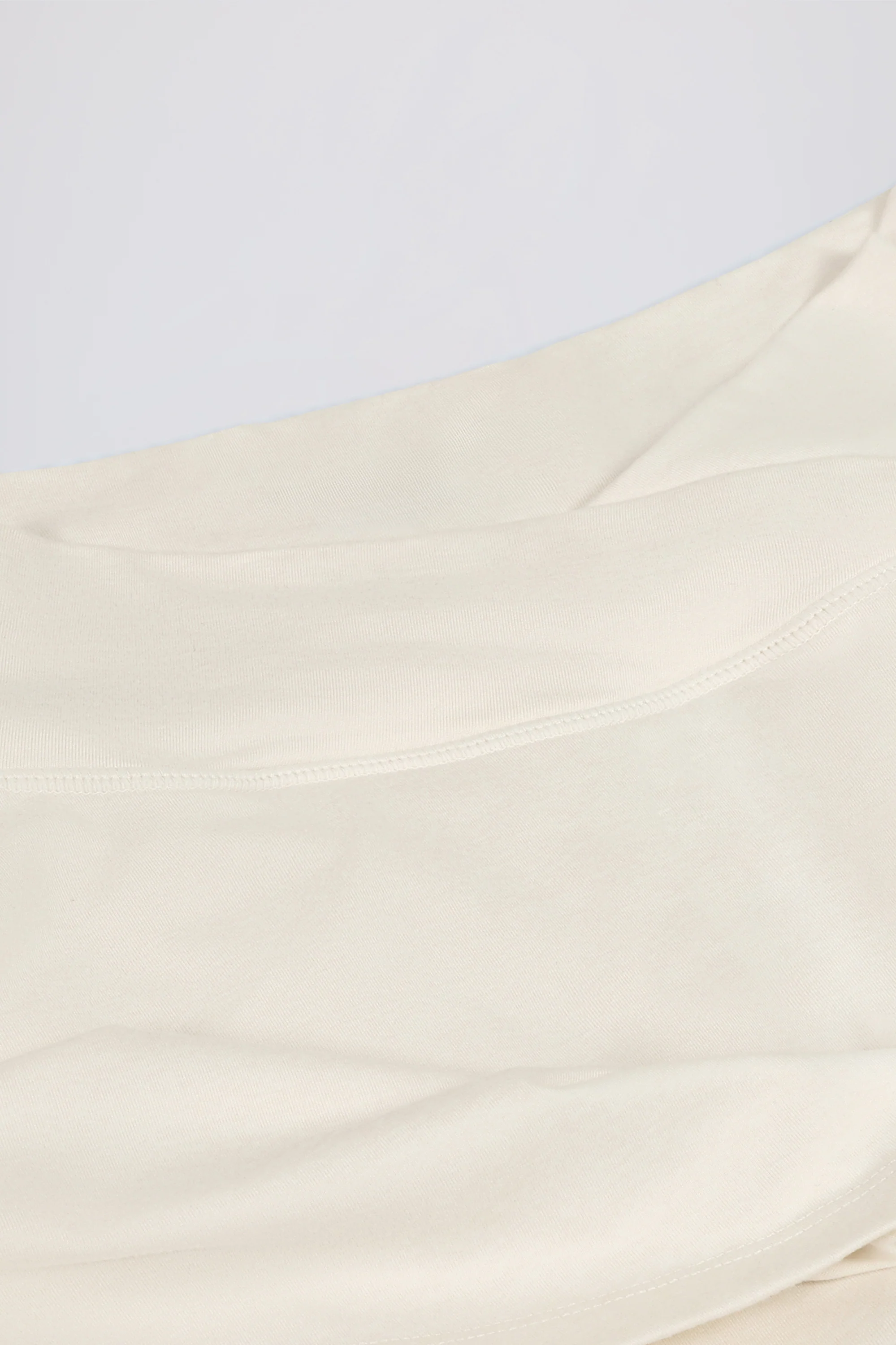 Crossover Mini Skort in Ivory Marl