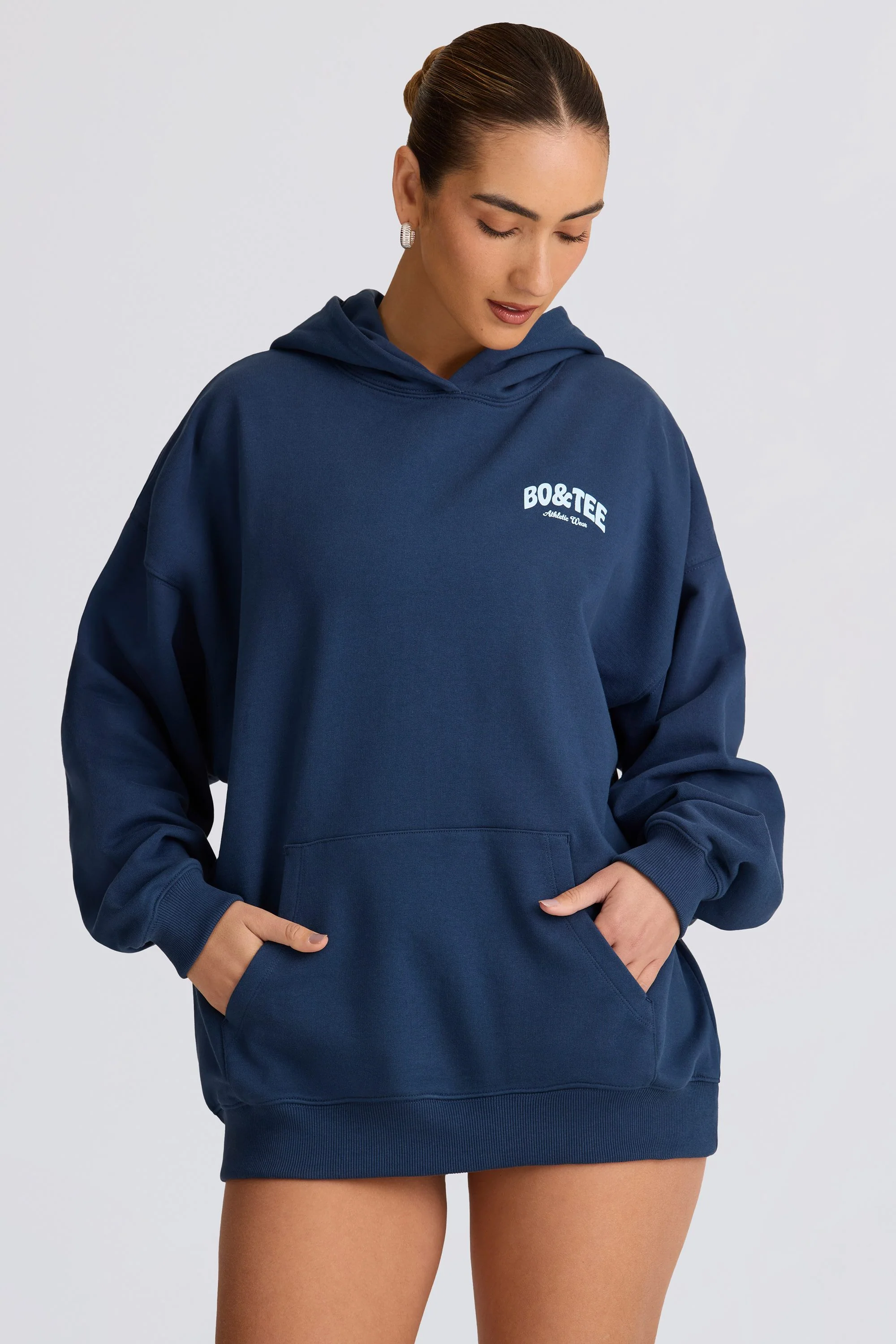 Oversized Hoodie in Dark Navy