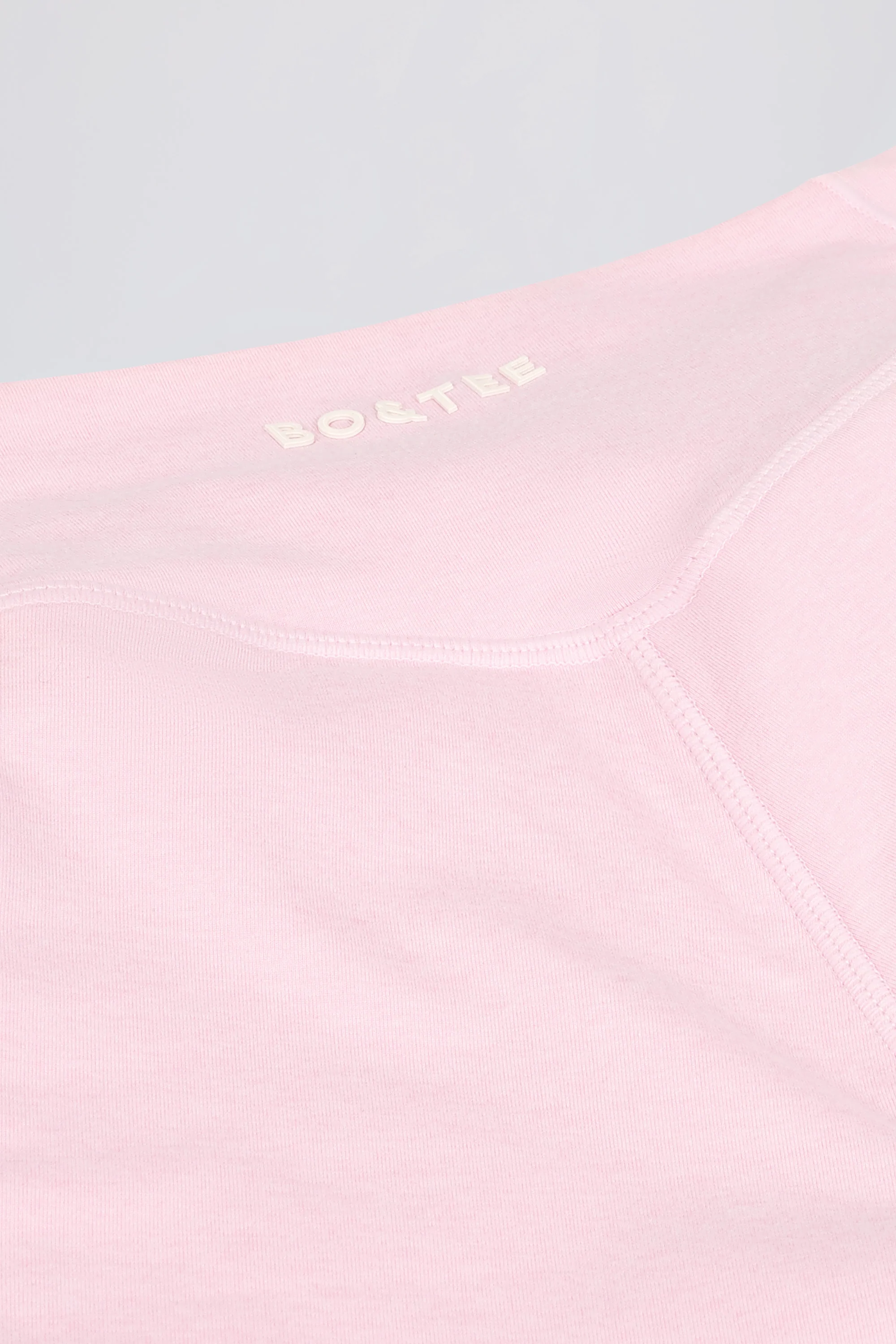 Ruched Mini Shorts in Pale Pink Marl