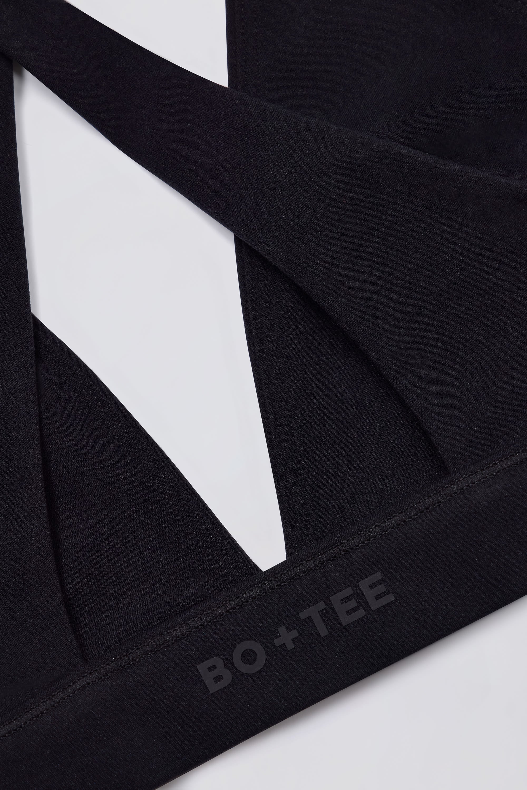 Soft Active Racerback Sports Bra in Black