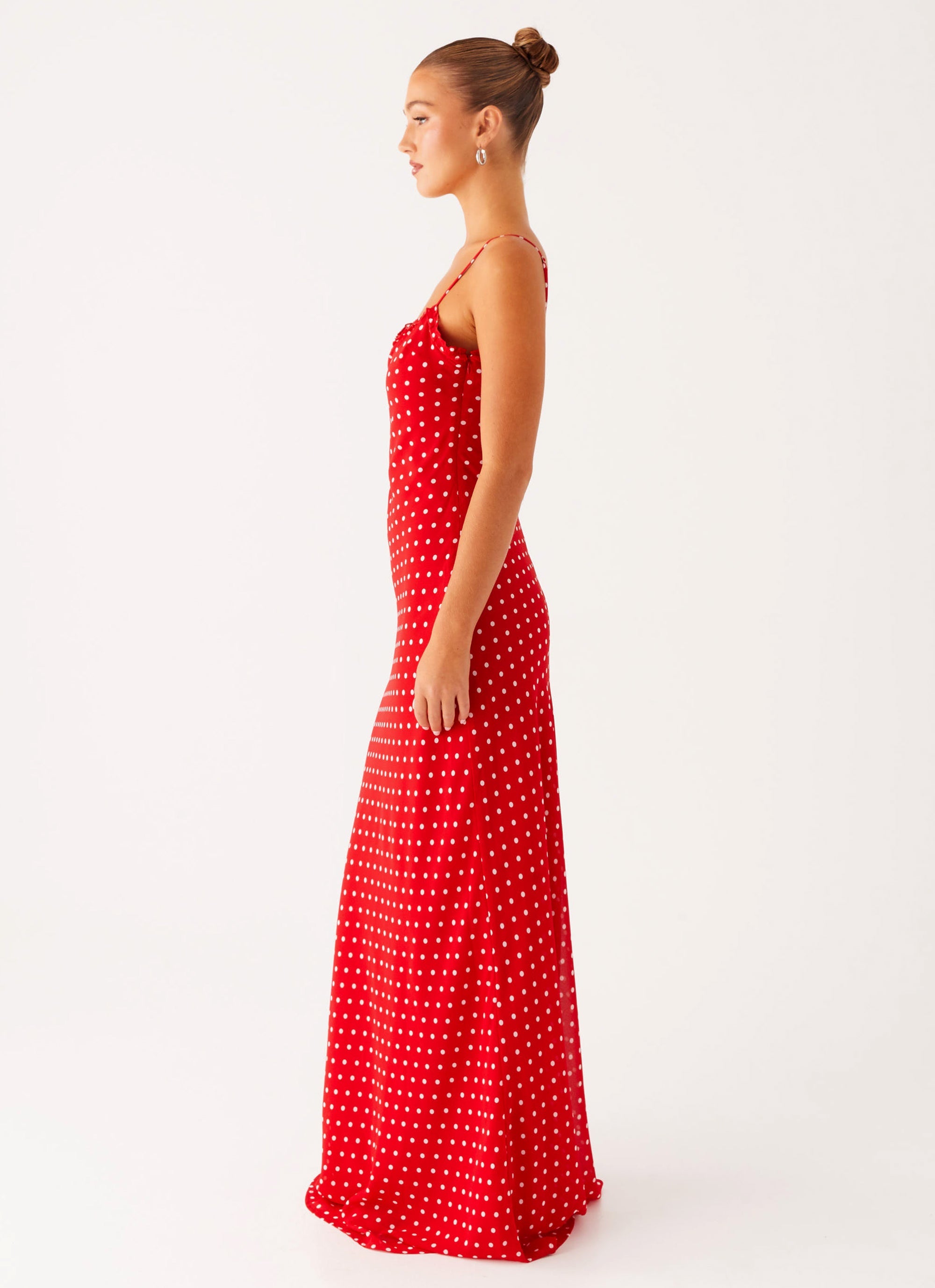 Pareo Maxi Dress - Red Polka Dot