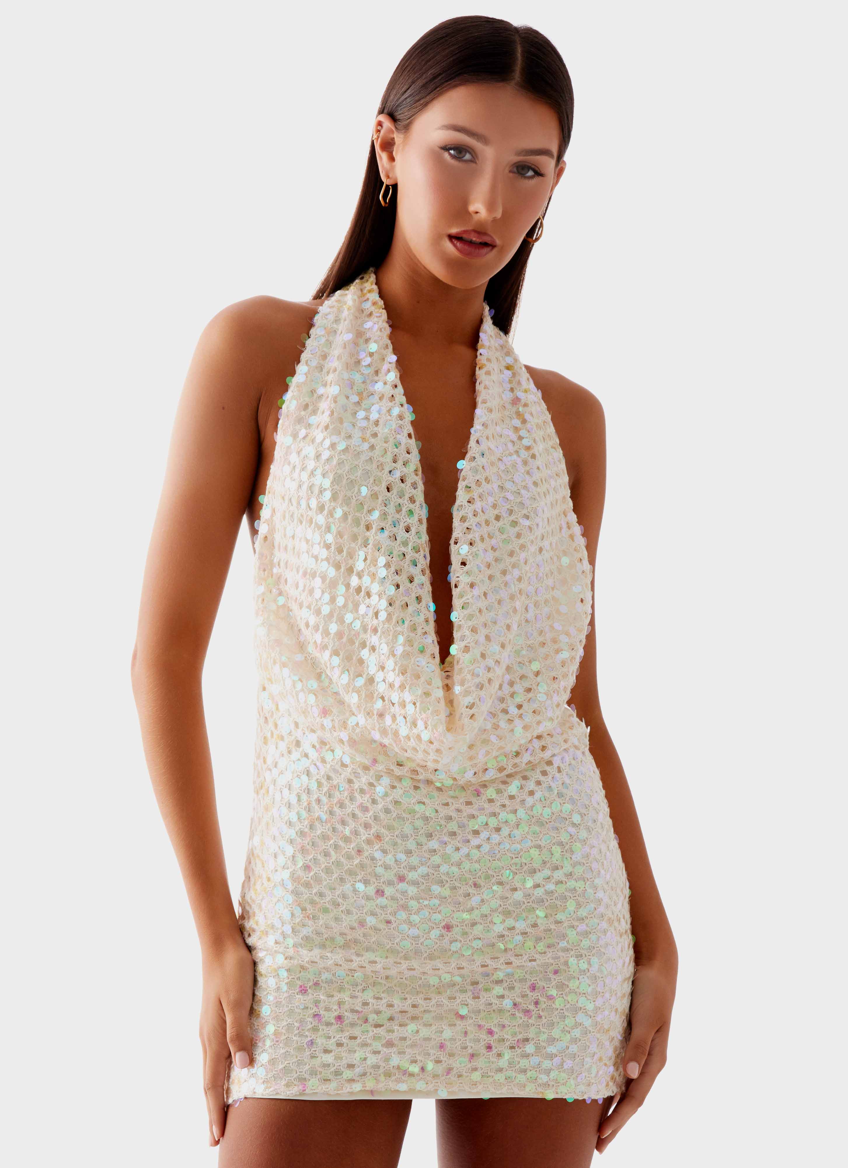 You Make Me Feel Mini Dress - Ivory