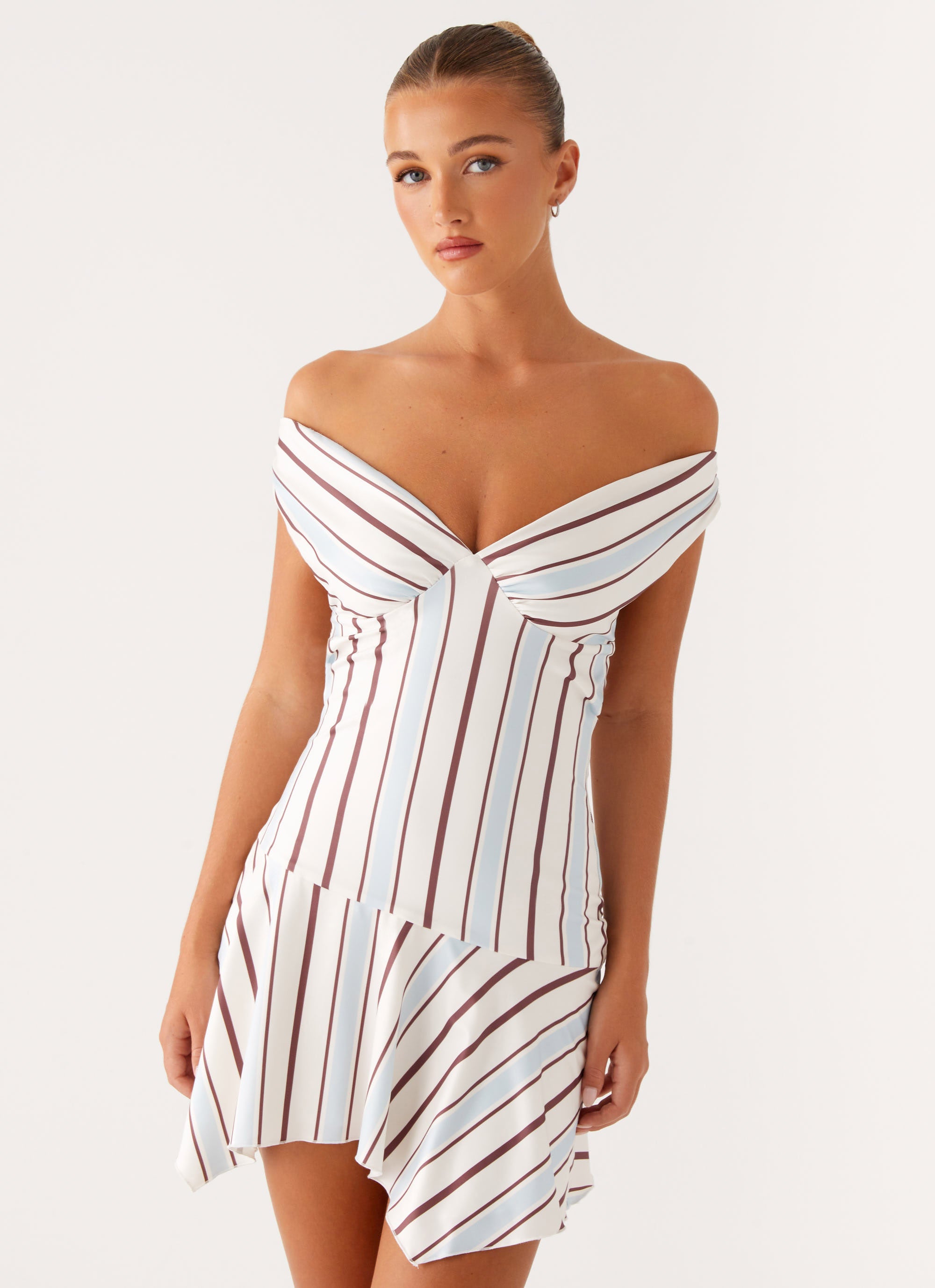 Kirby Mini Dress - Blue Stripe