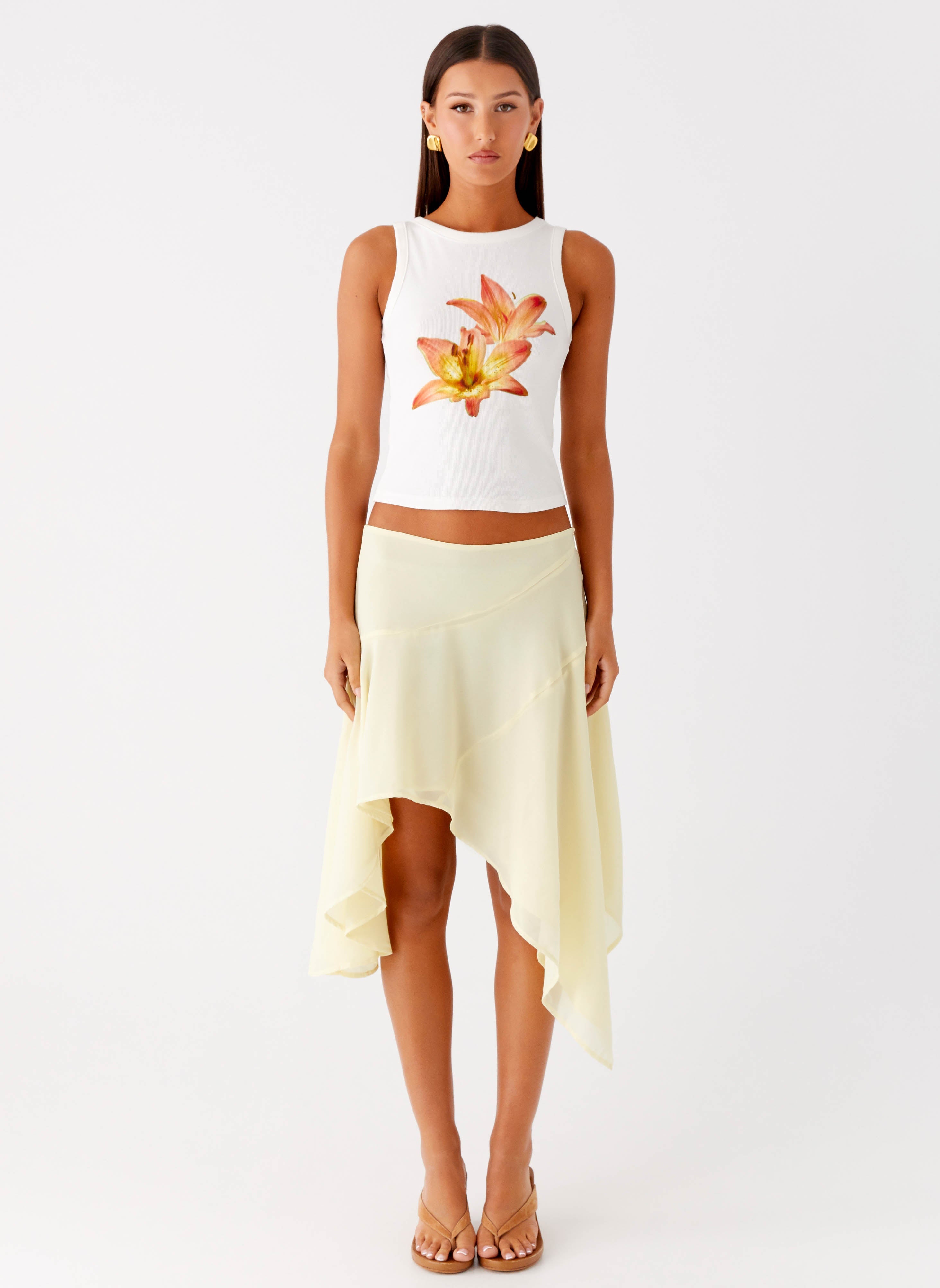 Carmela Tank Top - White