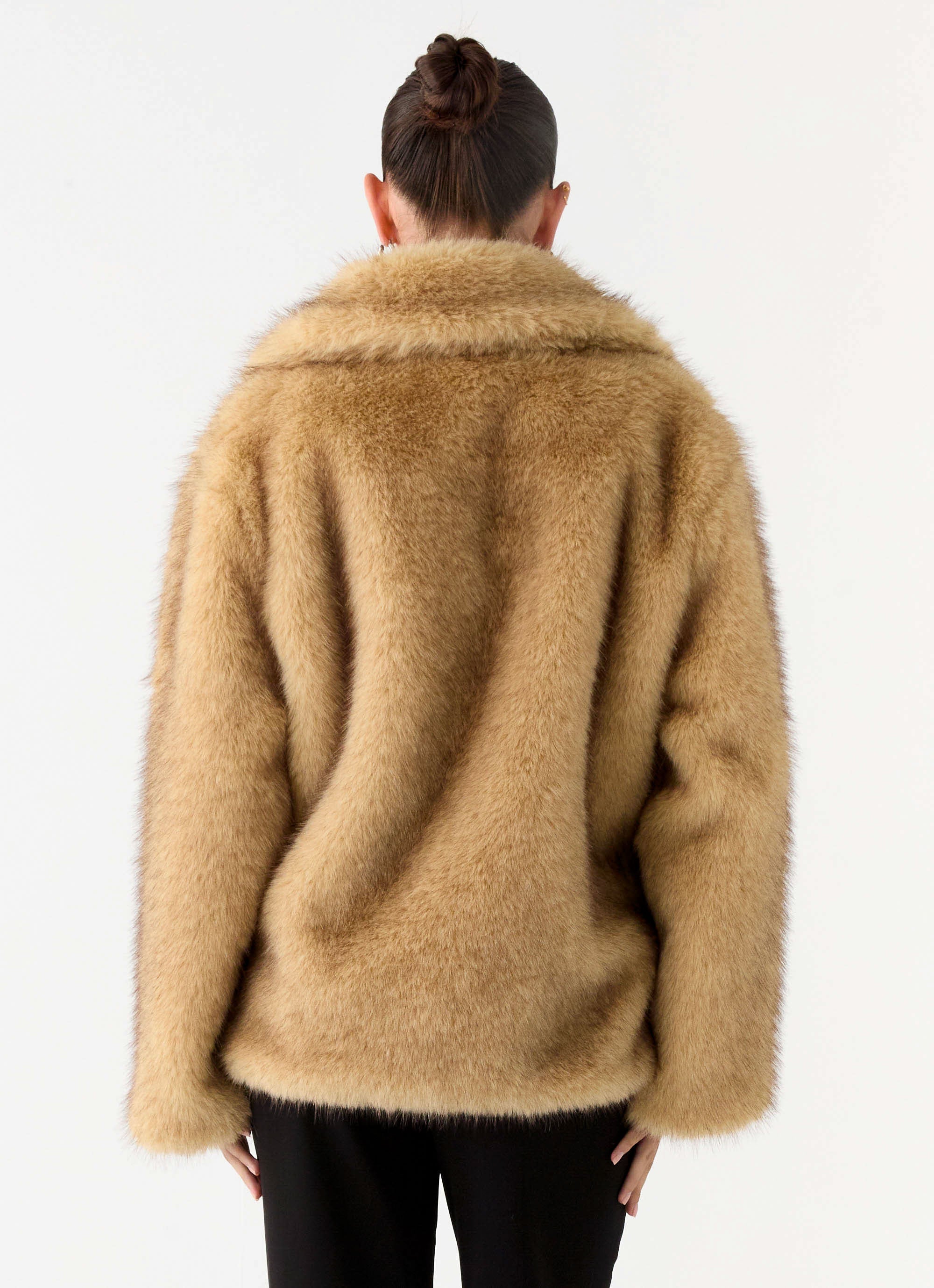 Milika Fur Coat - Beige