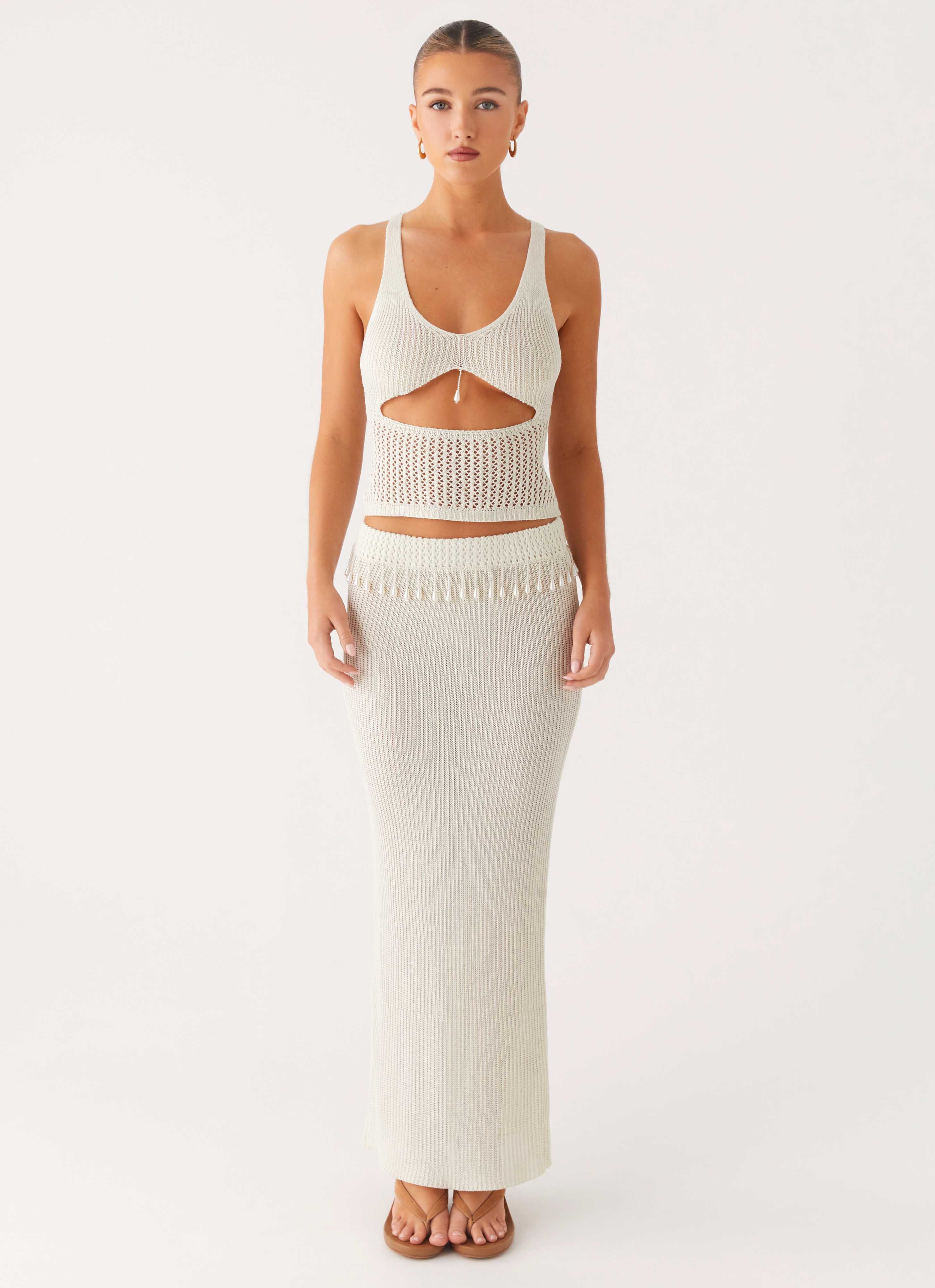 Basilia Maxi Skirt - Off White