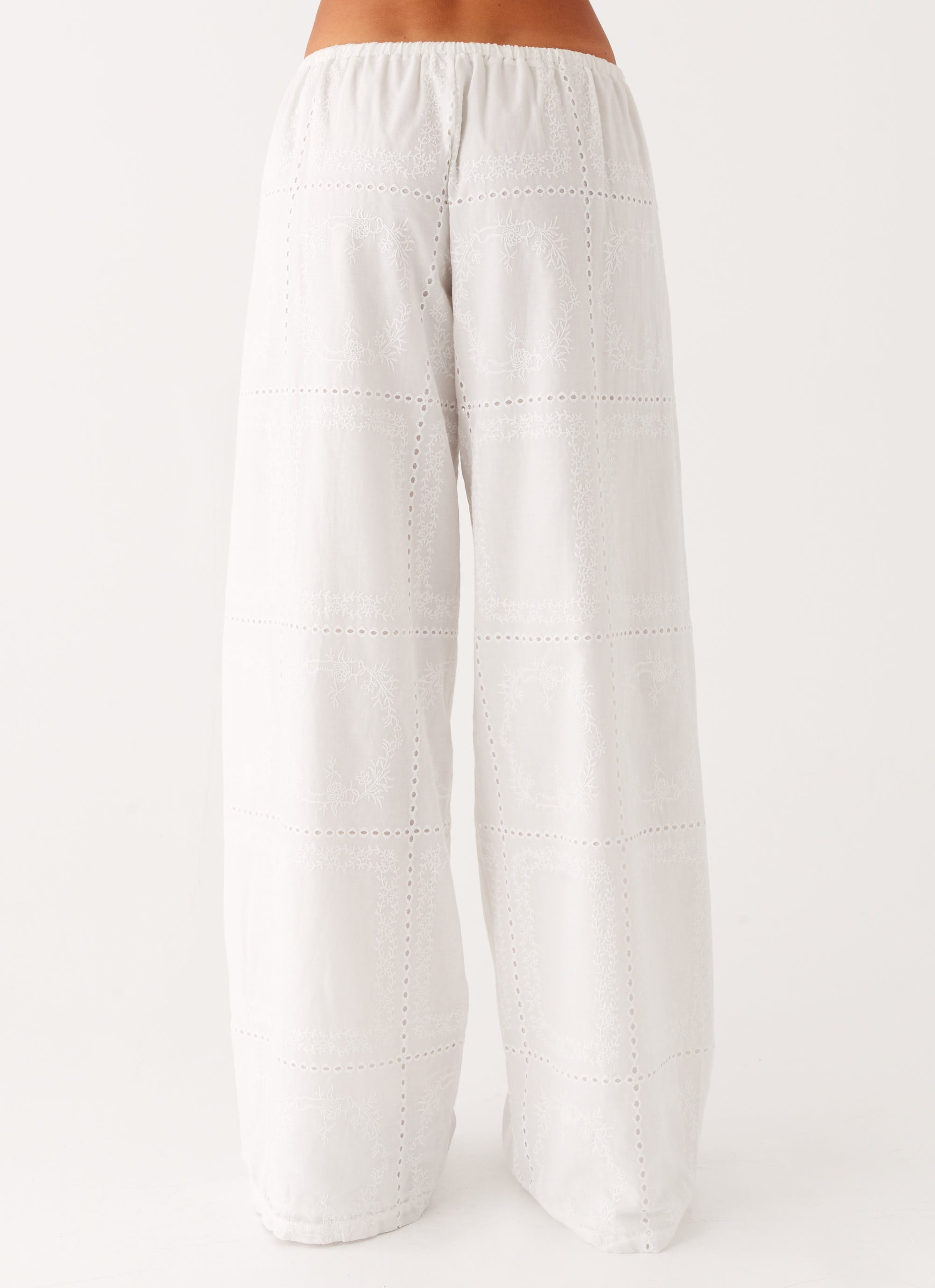 Bille Low Rise Pants - White
