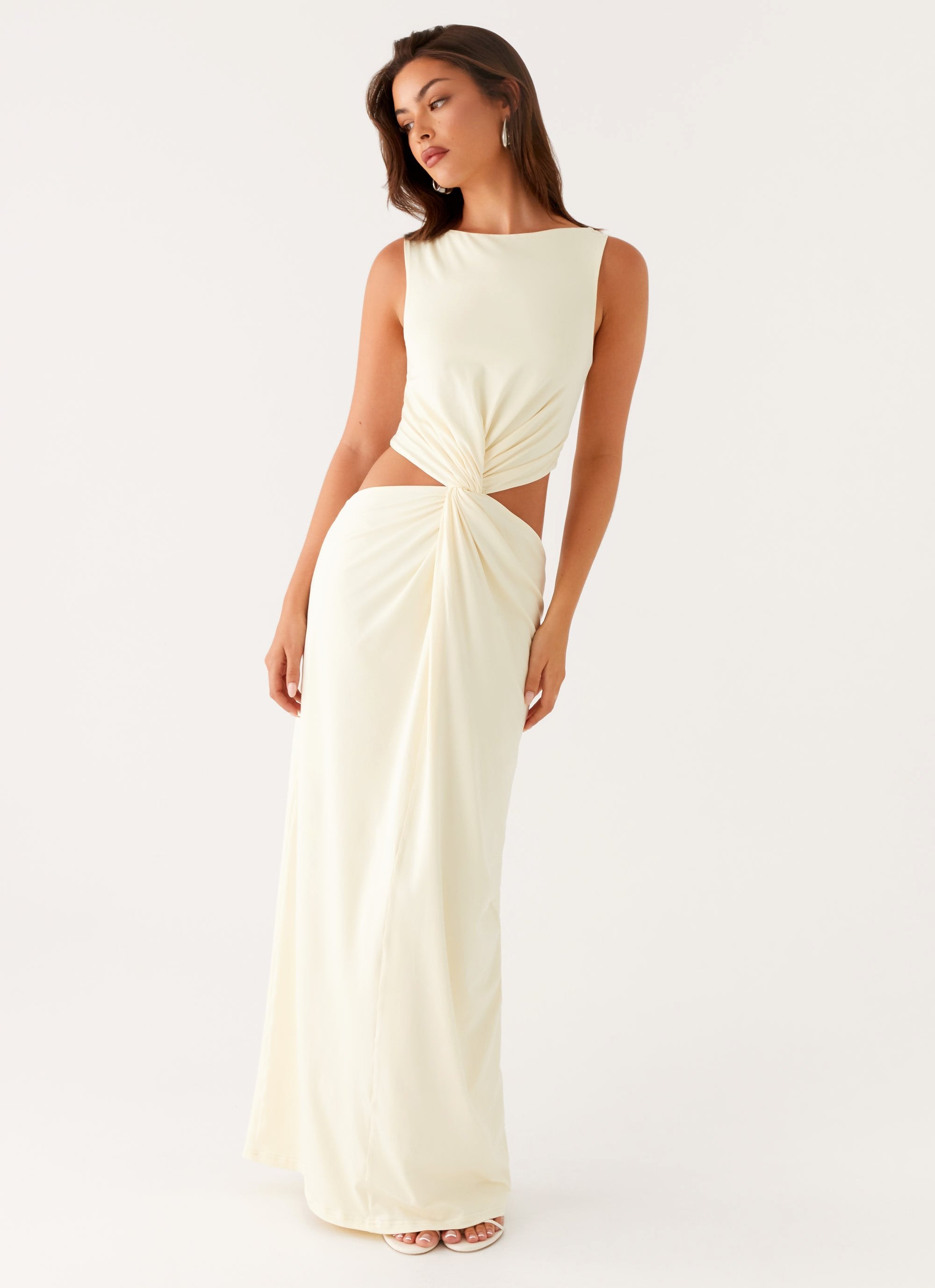 Lilabelle Twist Maxi Dress - Yellow