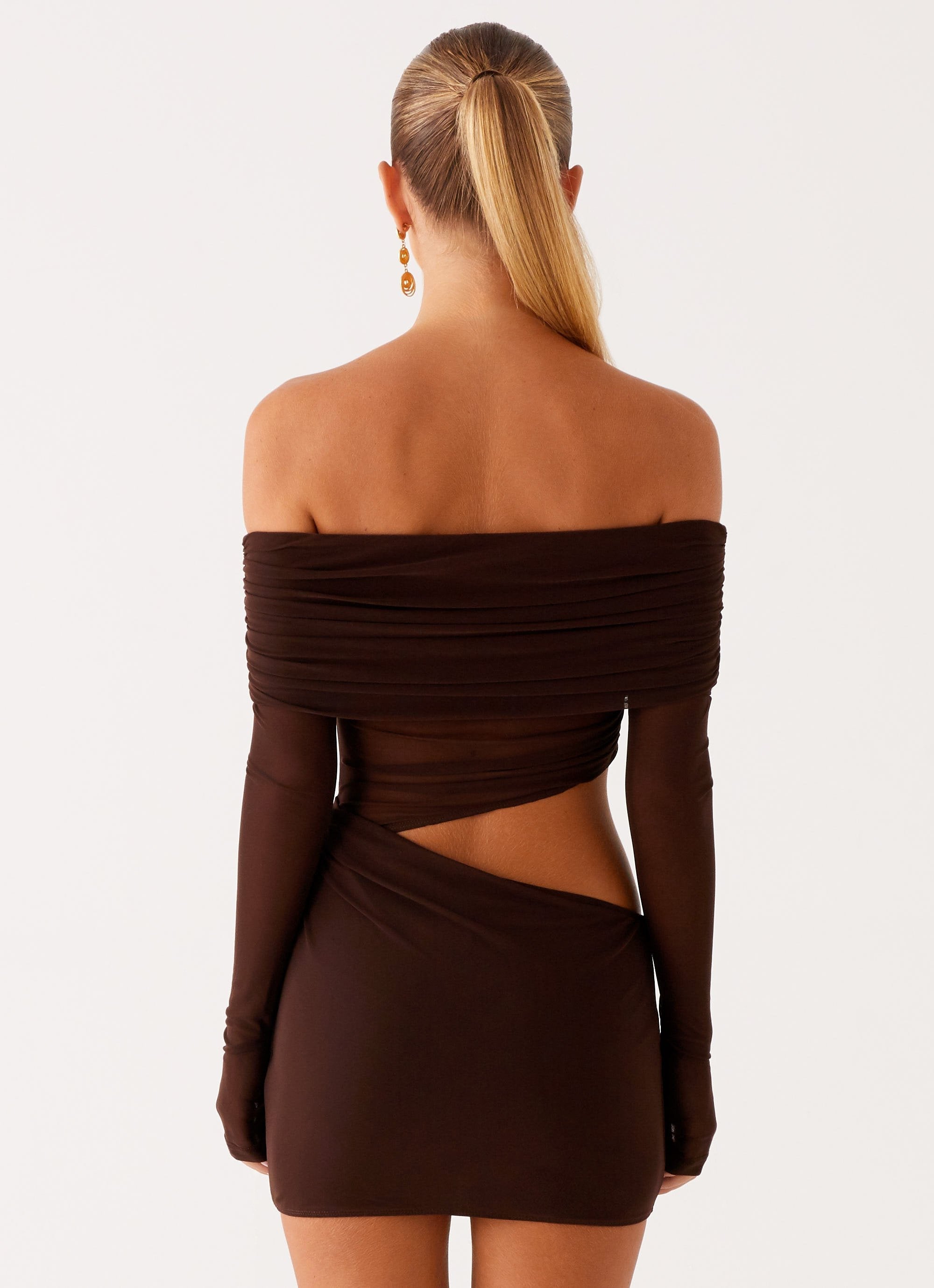 Emery Mini Dress - Chocolate