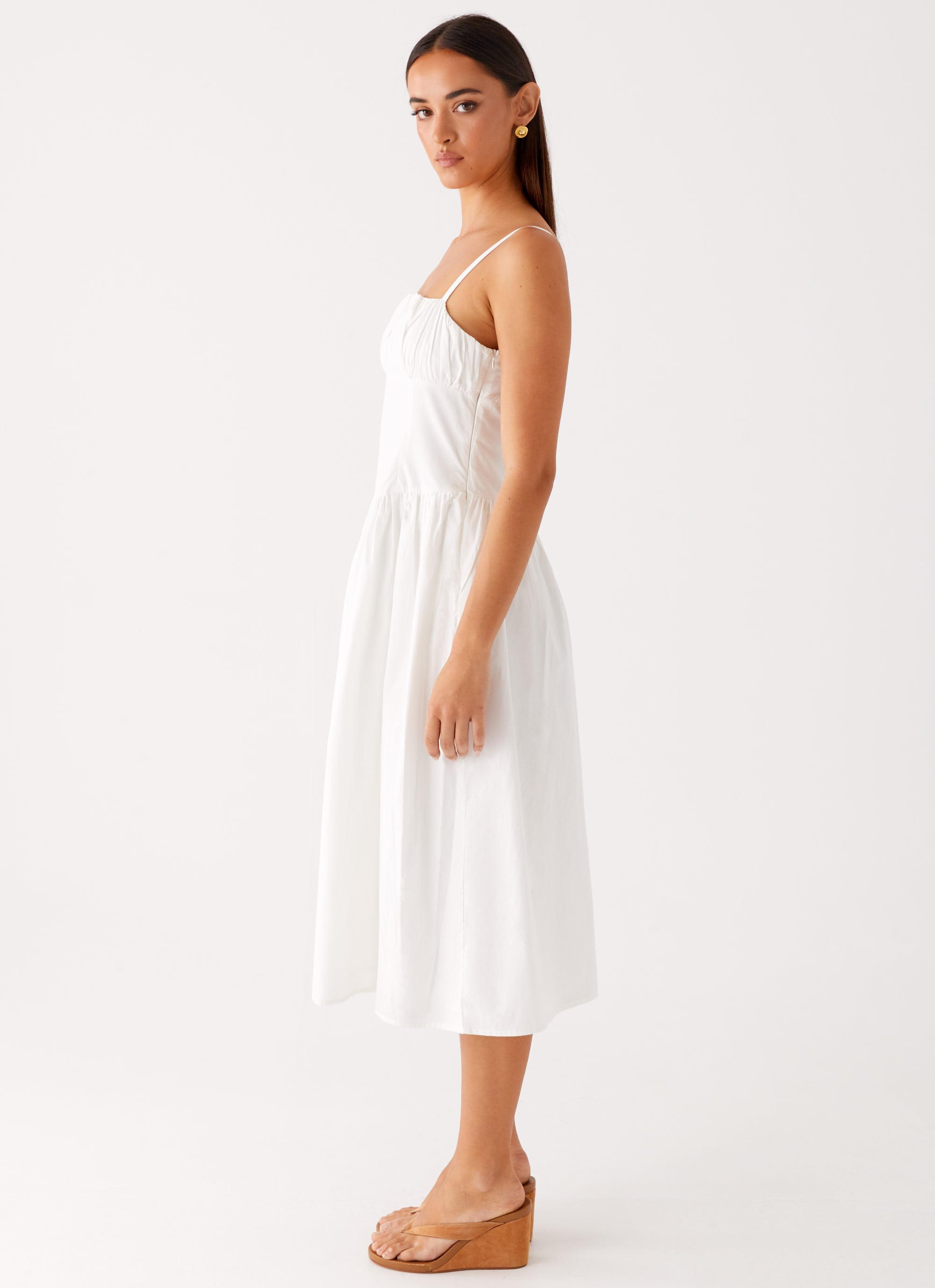 Phillipa Midi Dress - White