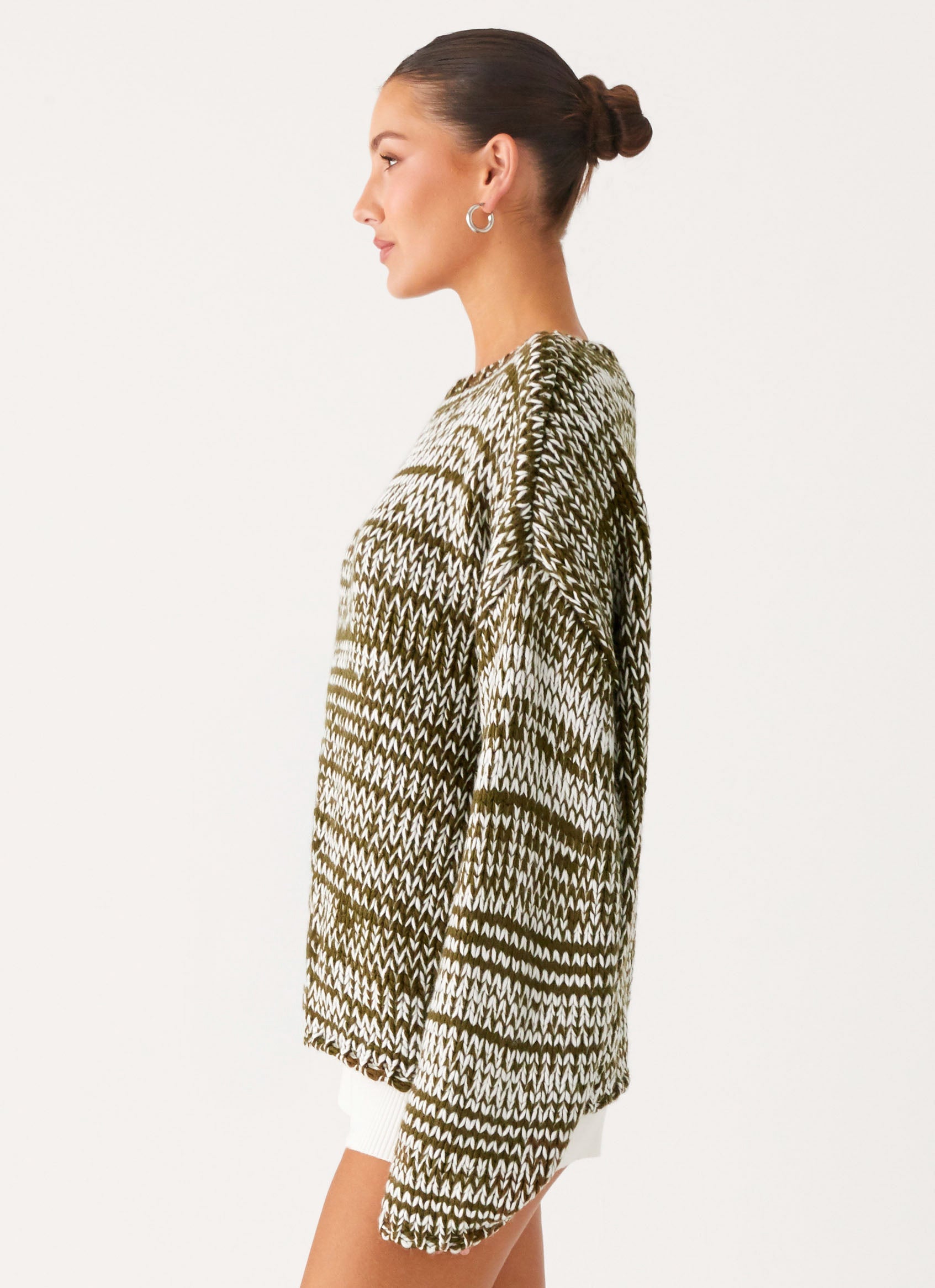 Darla Oversized Knit Jumper - Khaki